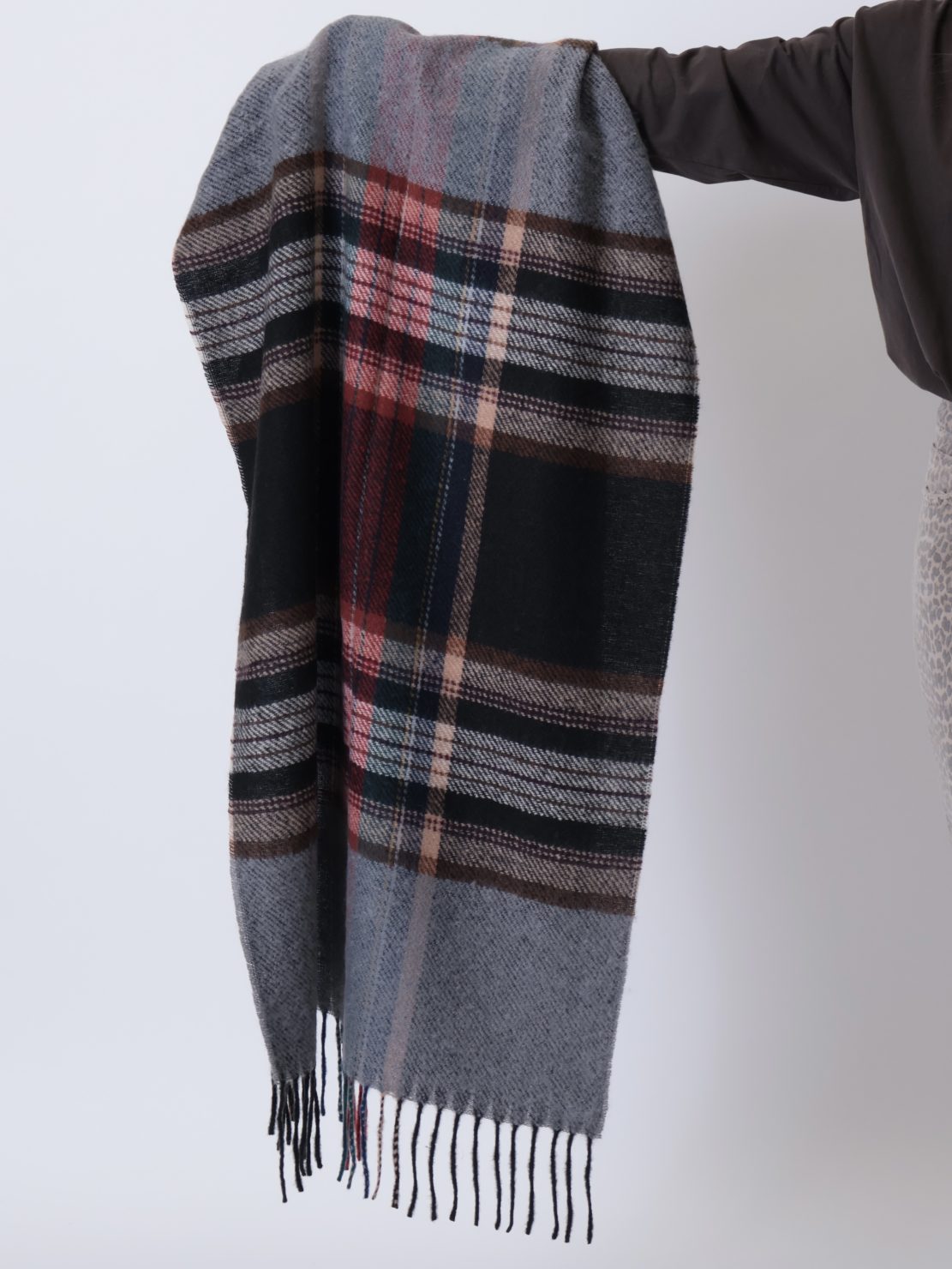 Sciarpa trama grigio