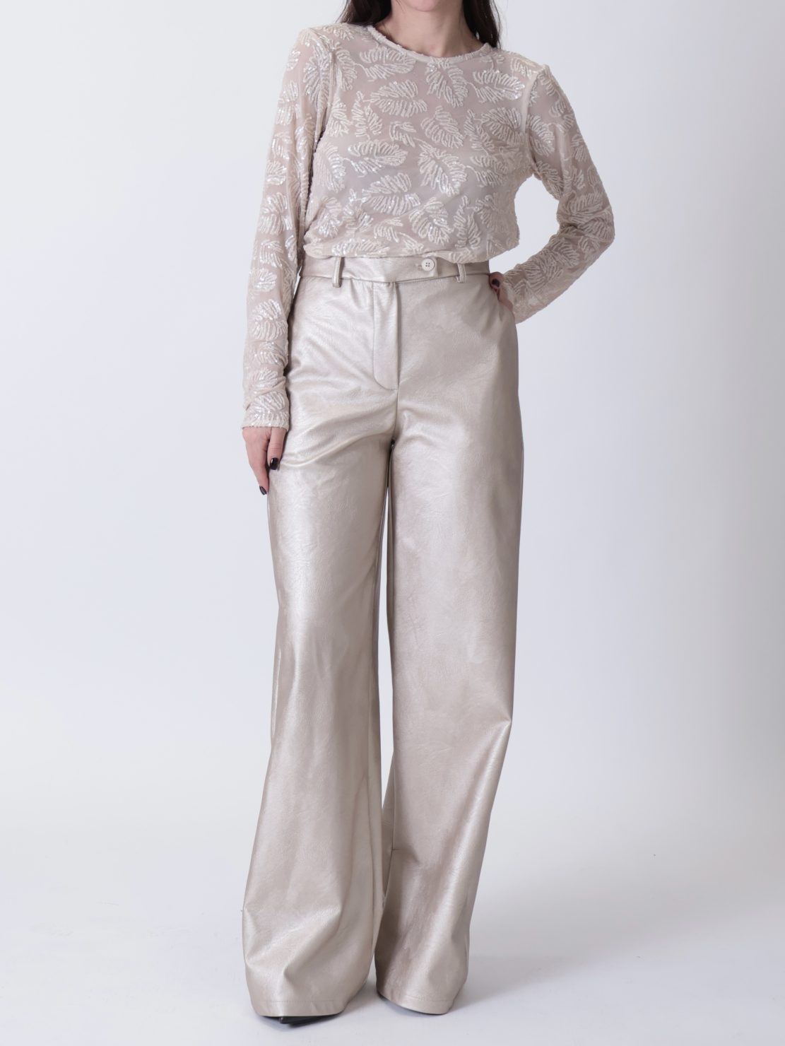 Pantalone sartoriale oro