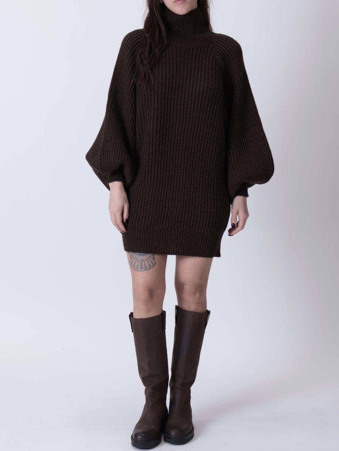 Abito dolcevita palloncino moro