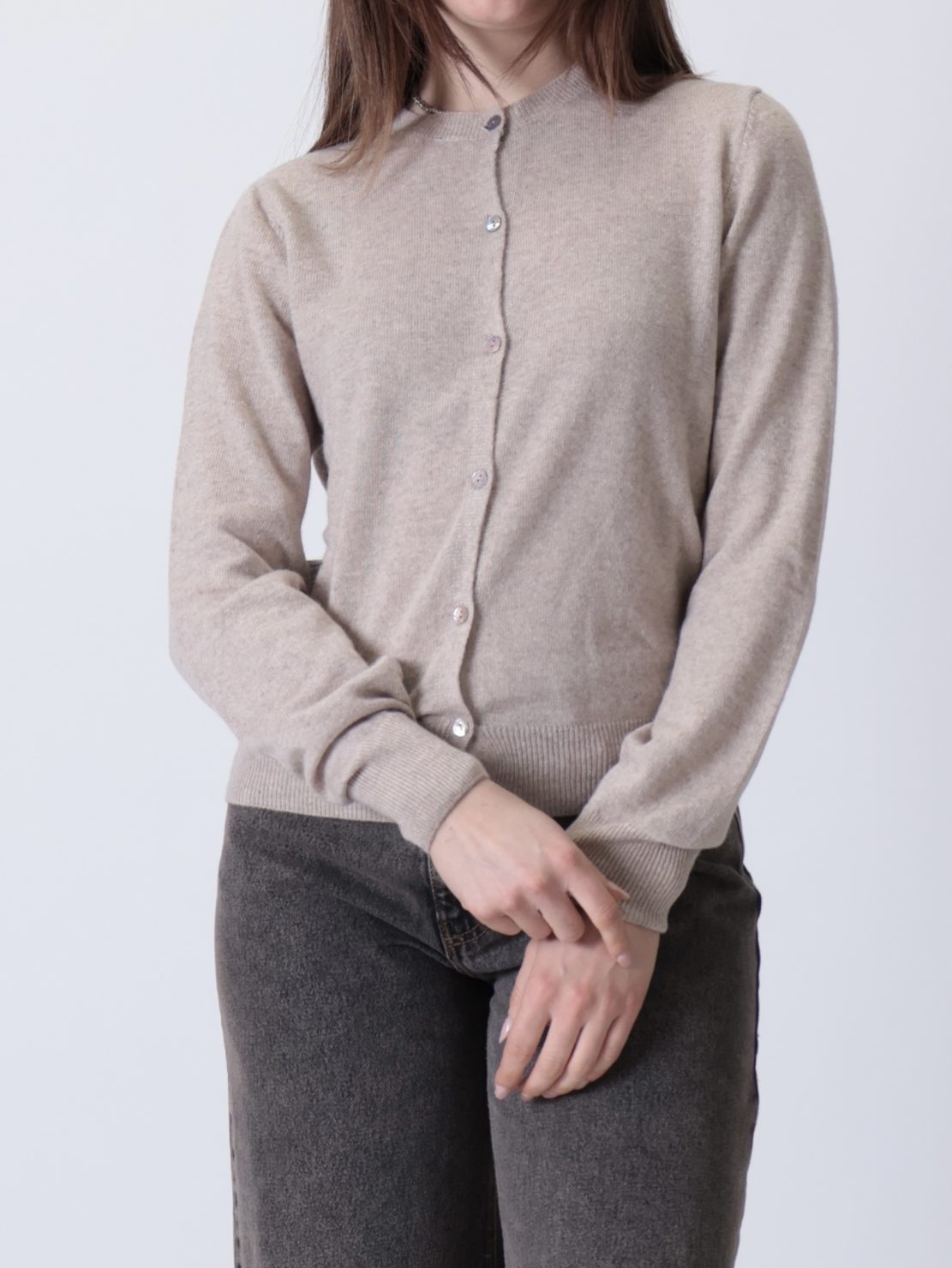 Cardigan rebecchina lana casha