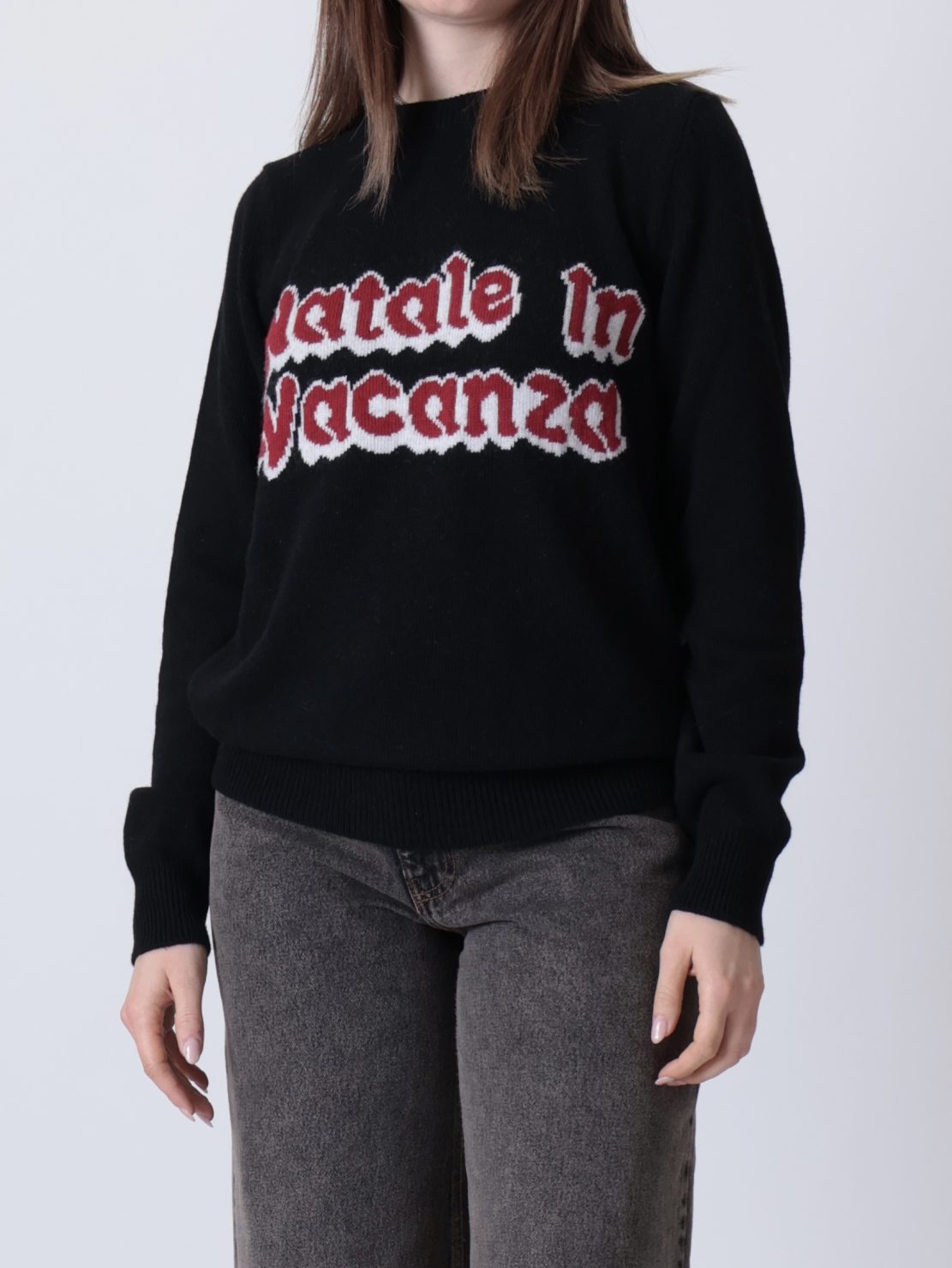 Maglione "NATALE IN VACANZA" nero