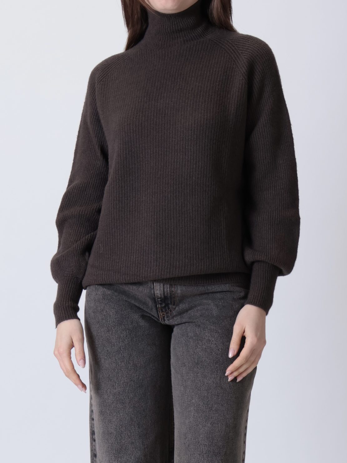 Lupetto costina moro