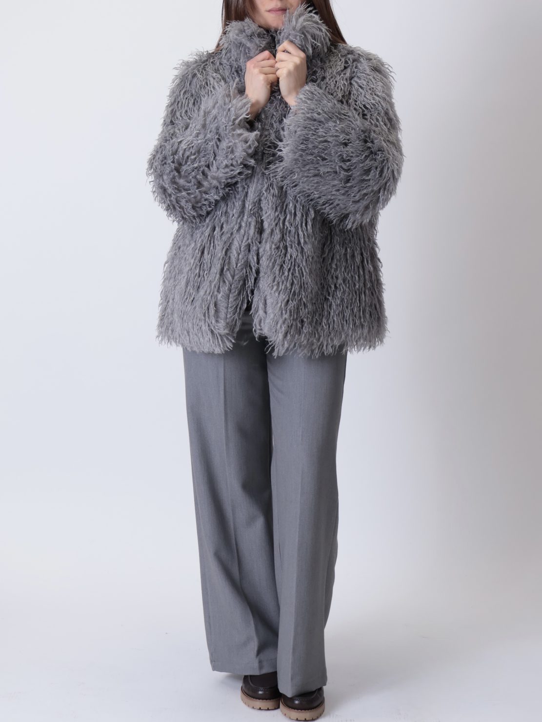 Pelliccia mongolia grigio