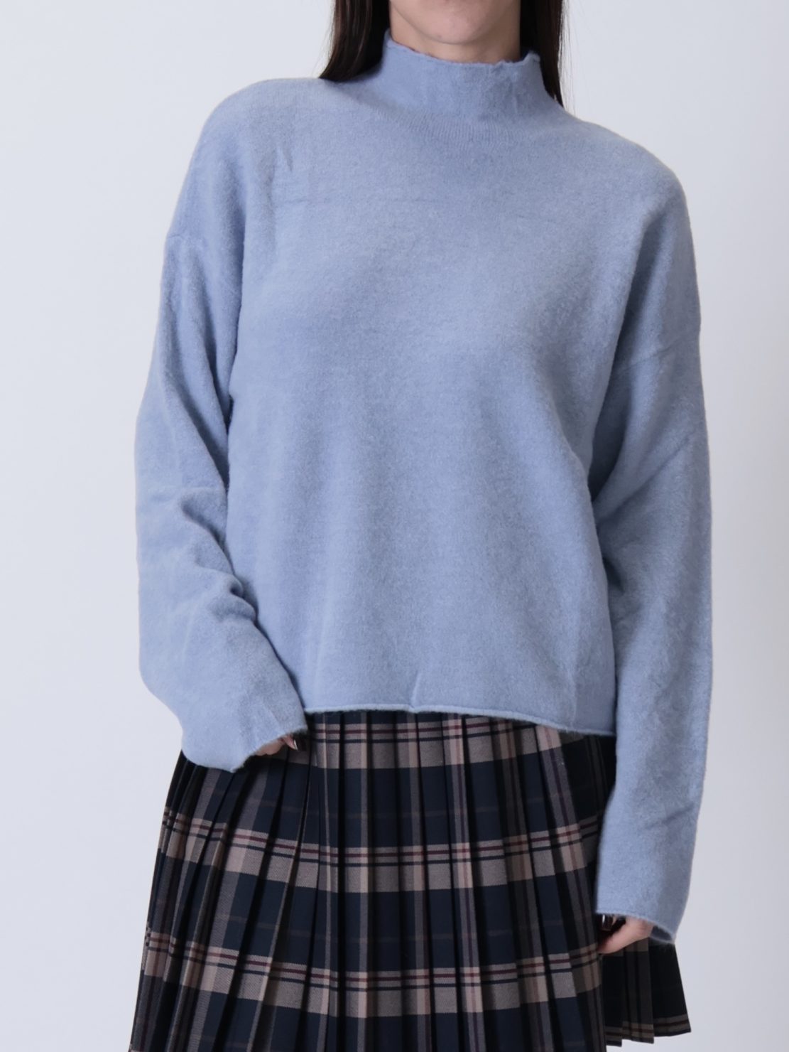 Maglia lupetto celeste