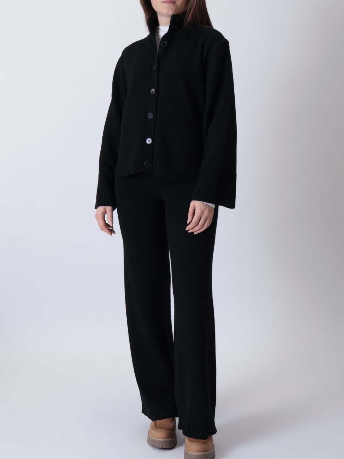 Cardigan icon bottoni nero