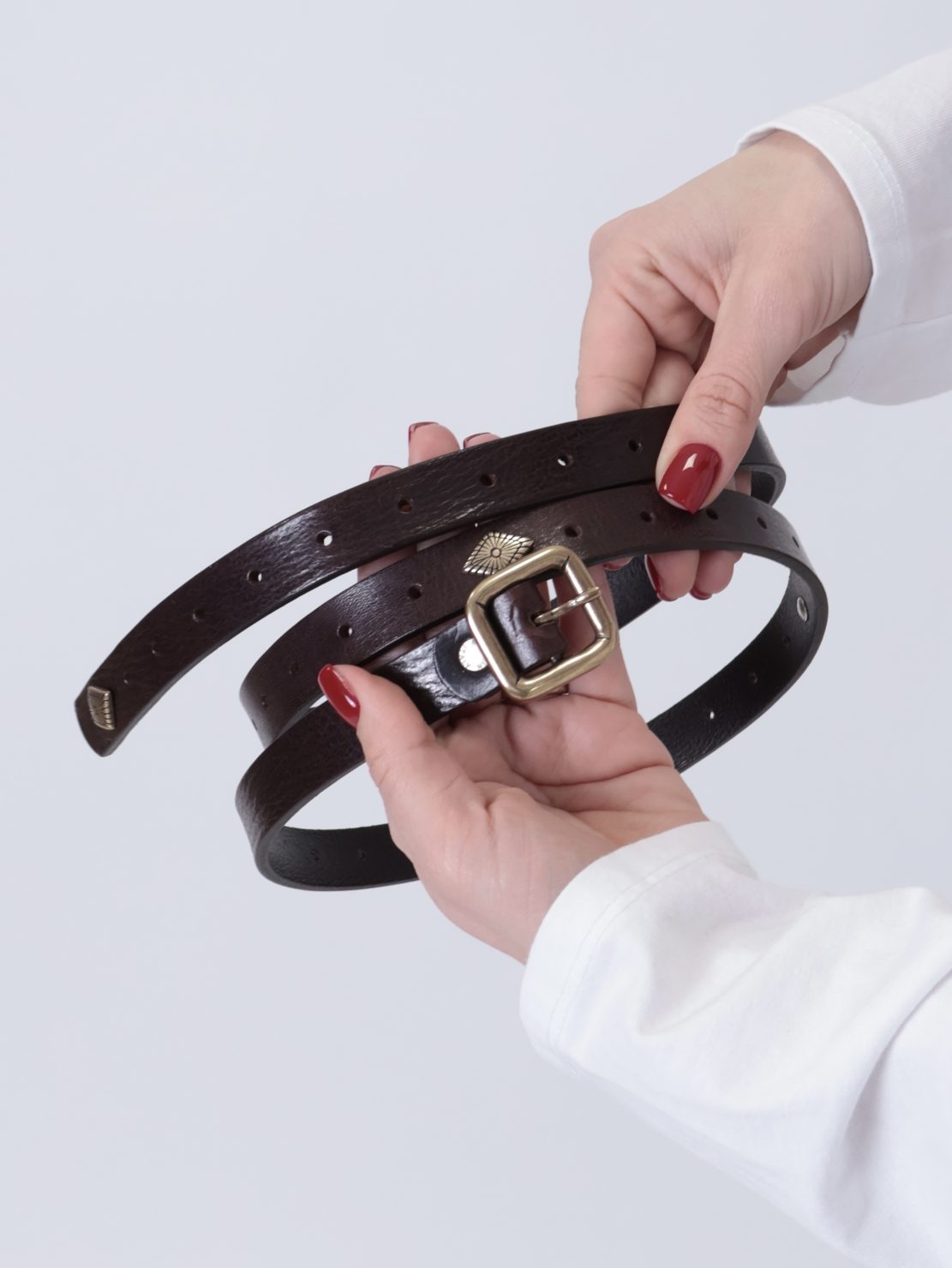 Cintura crosta moro dettaglio oro