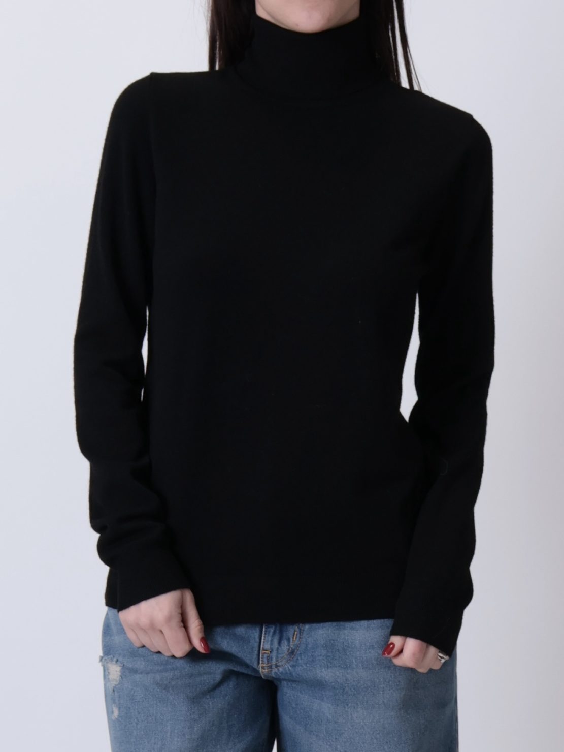 Maglioncino collo alto nero