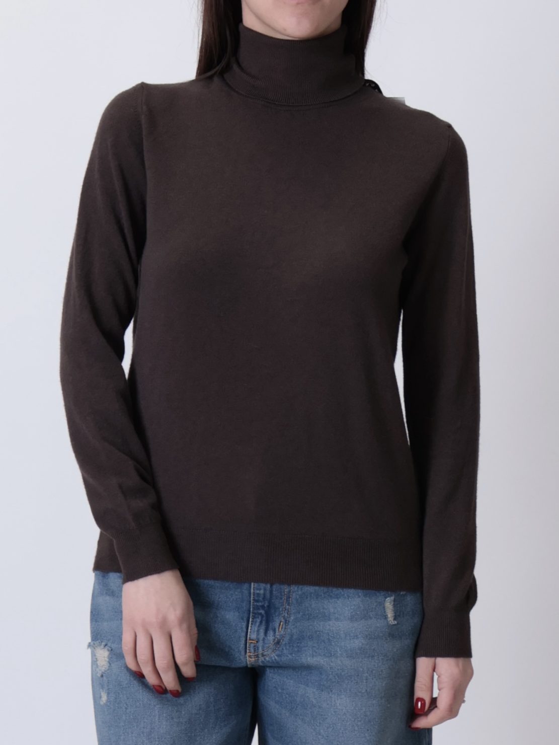 Maglioncino collo alto moro