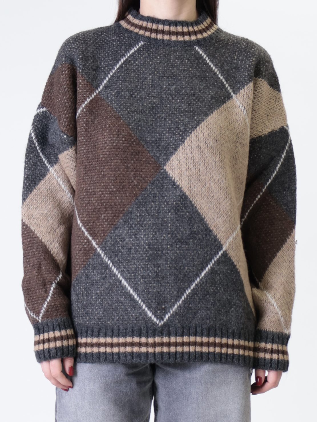 Pullover rombi antracite/moro