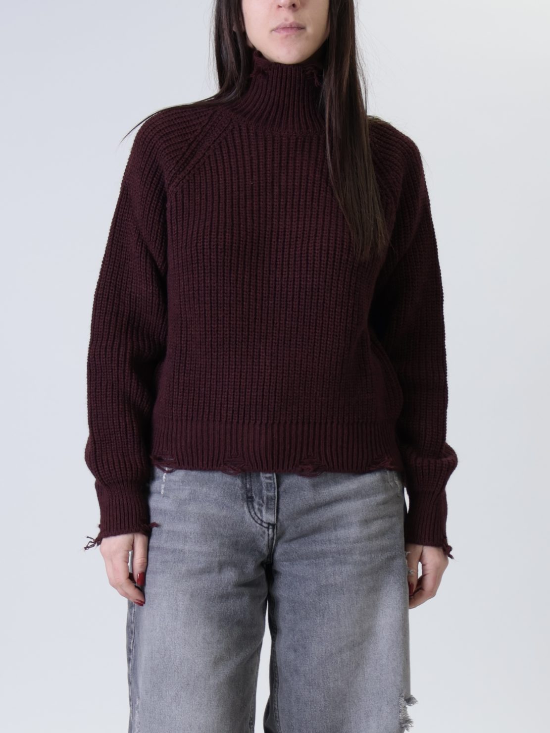 Pullover rotture vino