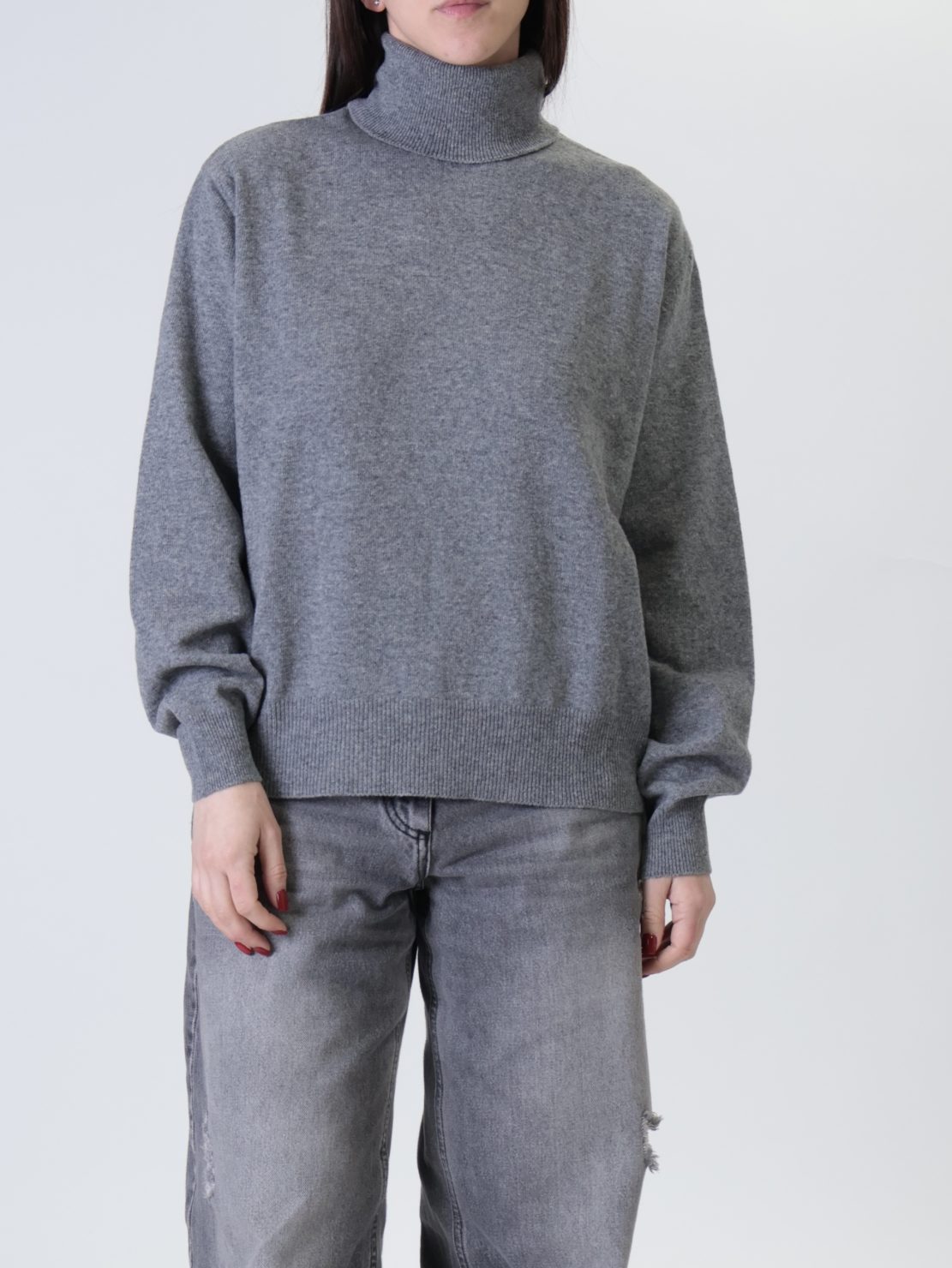 Dolcevita 80% lana grigio