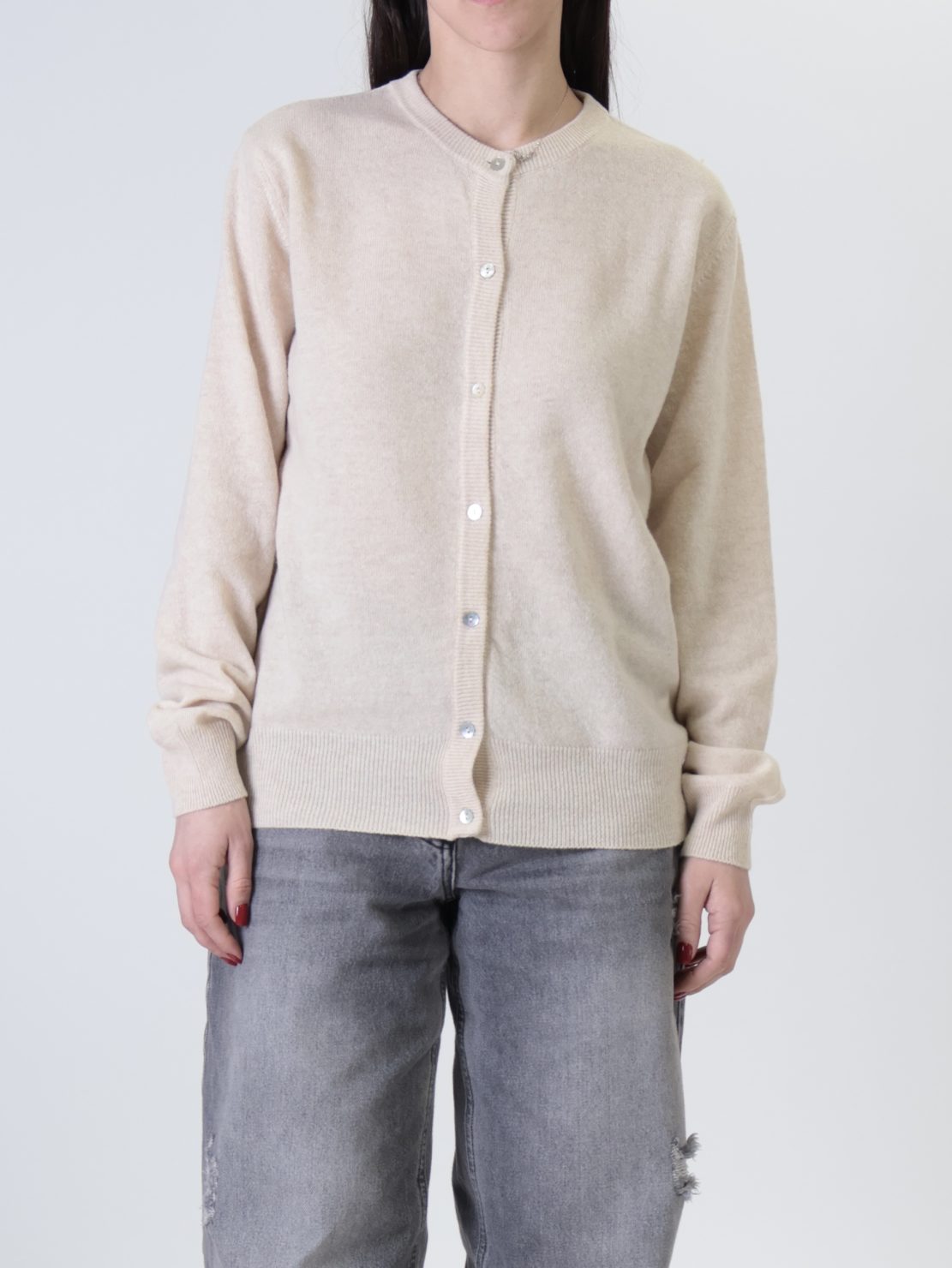 Golfino rebecchina 80% lana beige