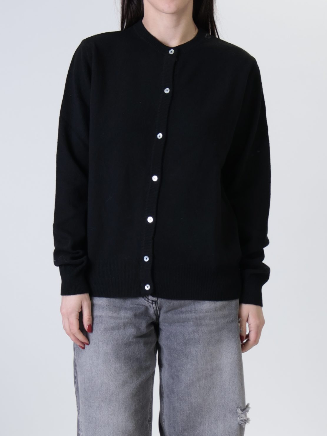 Golfino rebecchina 80% lana nero