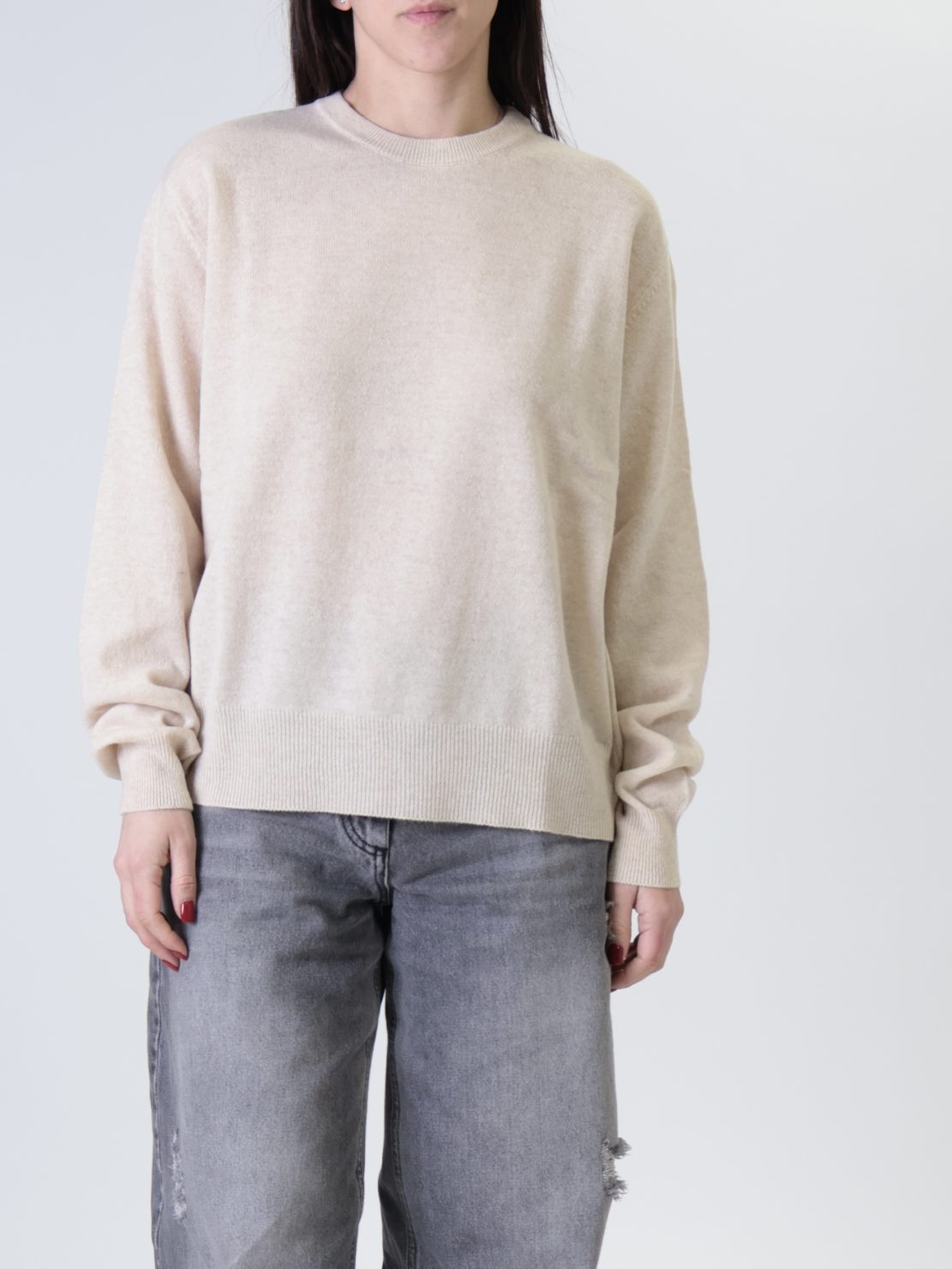 Pullover 80% lana beige