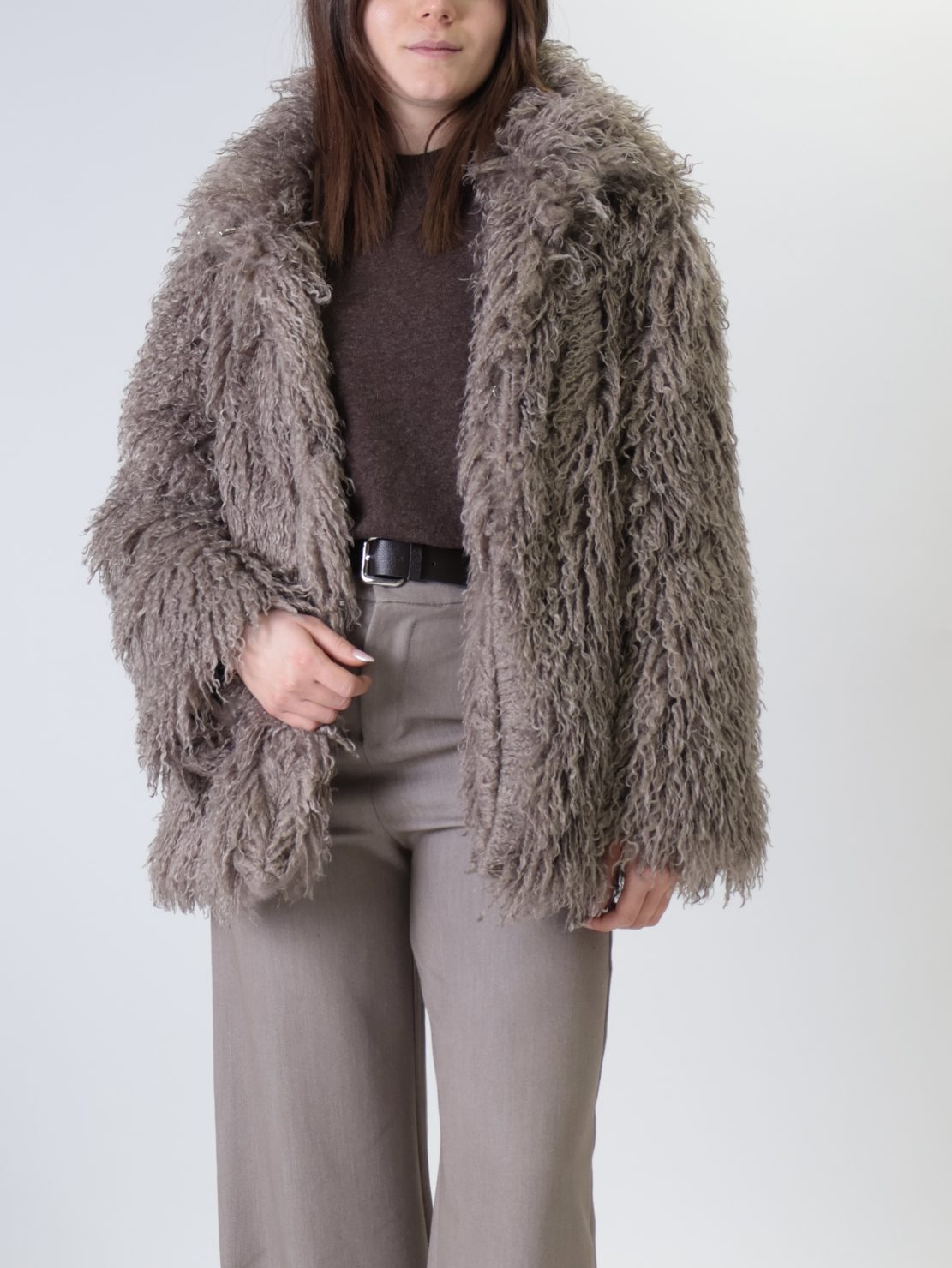 Pelliccia mongolia tortora