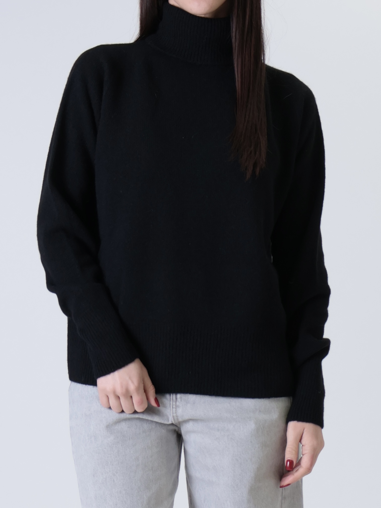 Dolcevita 55%lana 45% cashmere nero