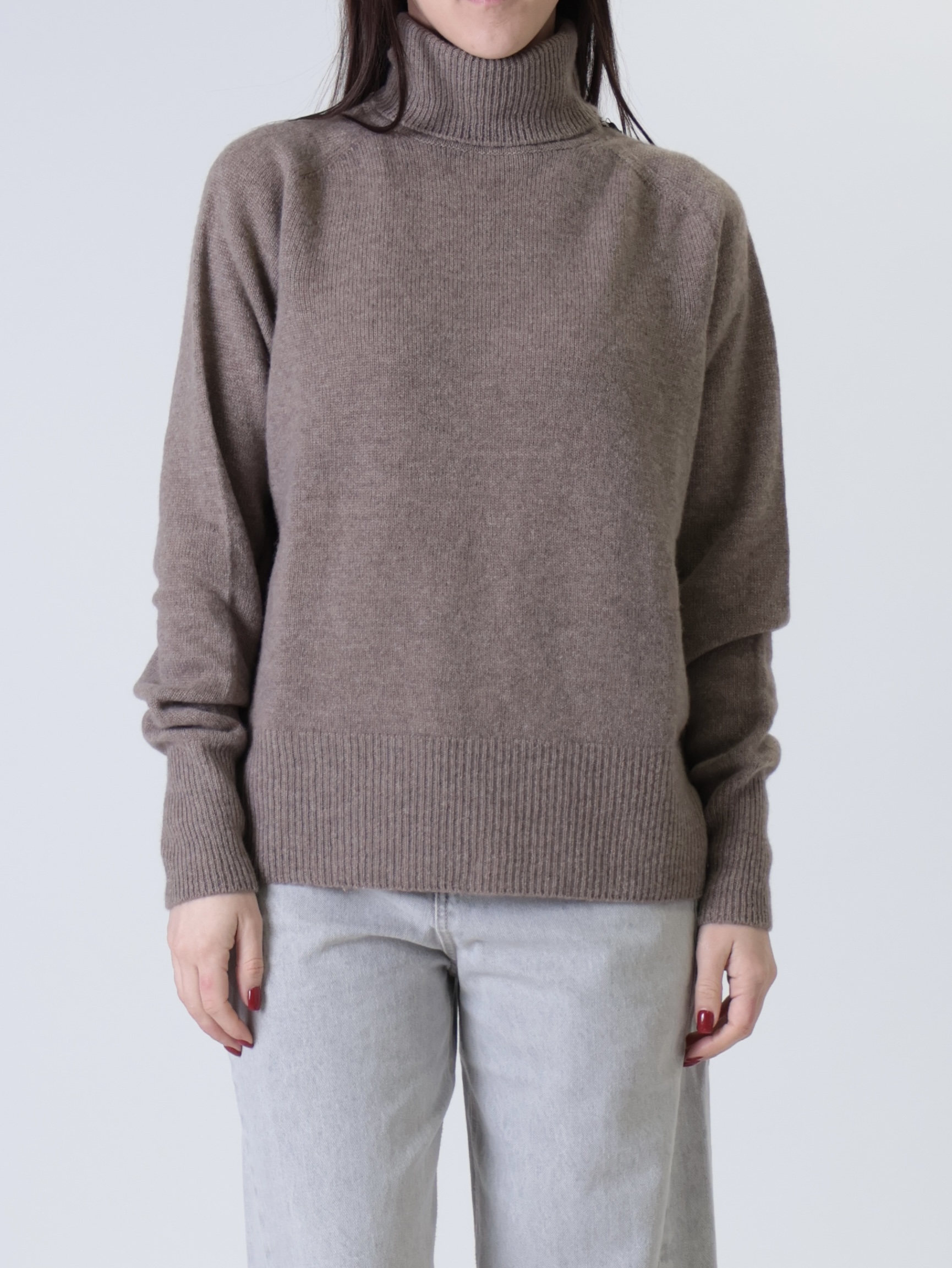 Dolcevita 55%lana 45% cashmere tortora