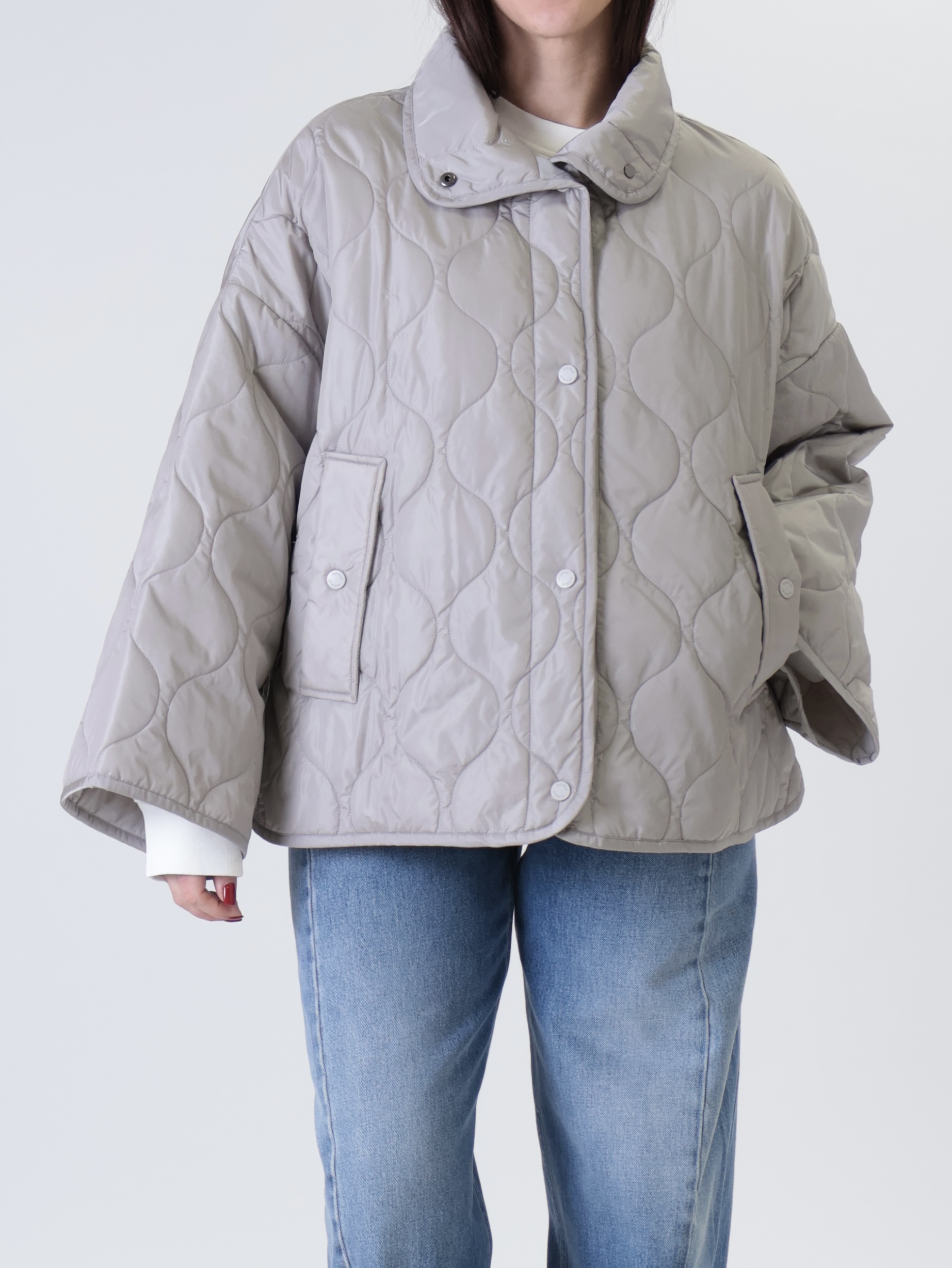 Piumino colletto grigio