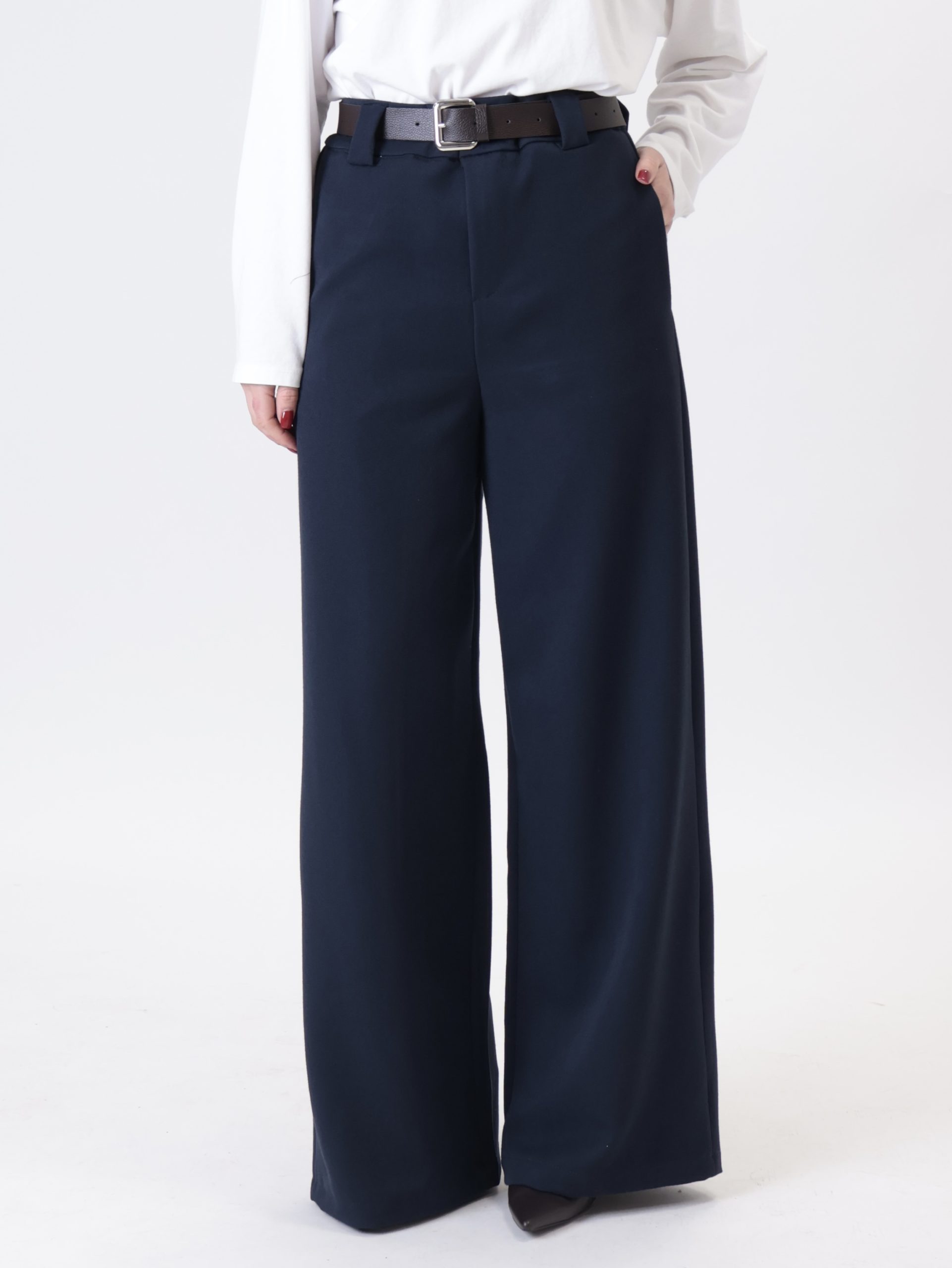 Pantalone palazzo blu