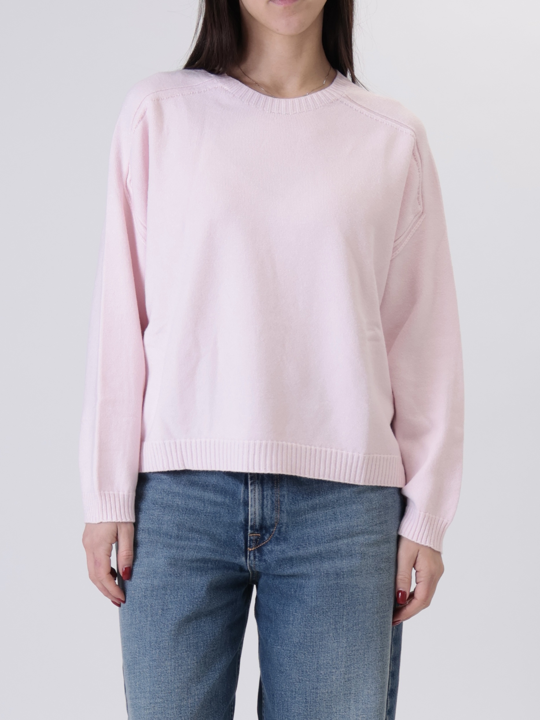 Girocollo calda viscosa rosa