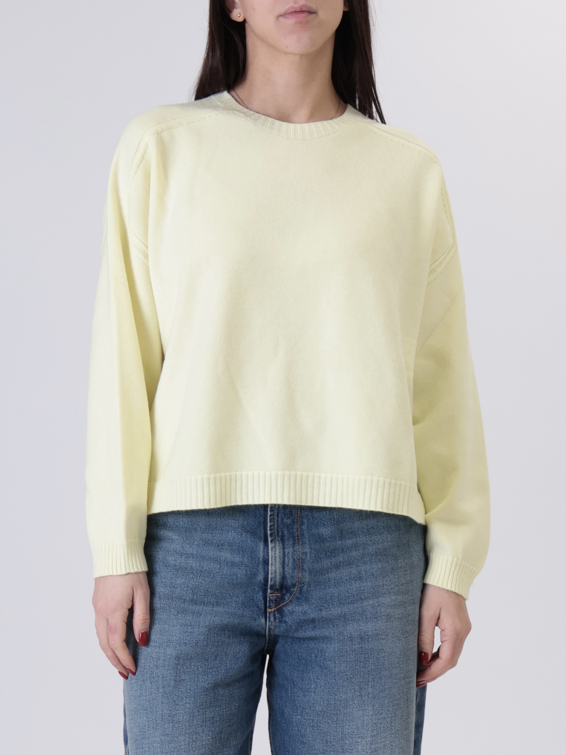 Girocollo calda viscosa giallo