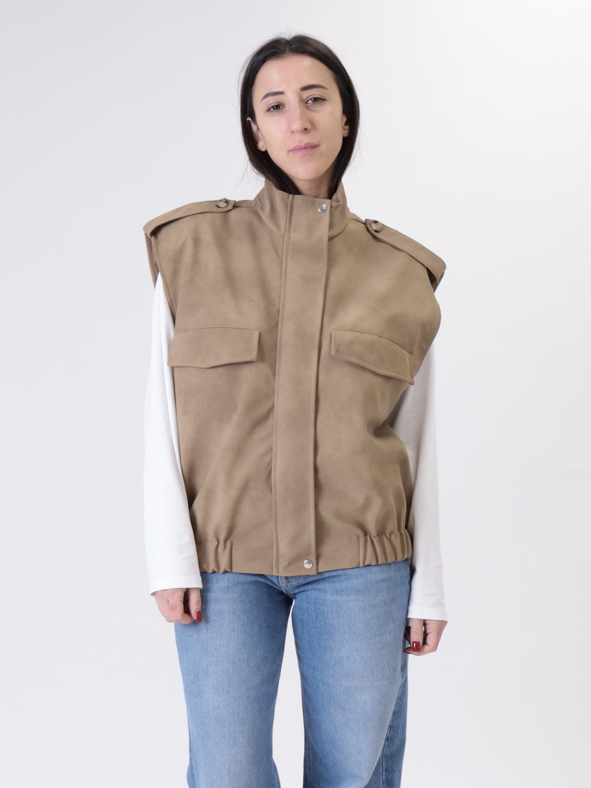Gilet dainetto beige