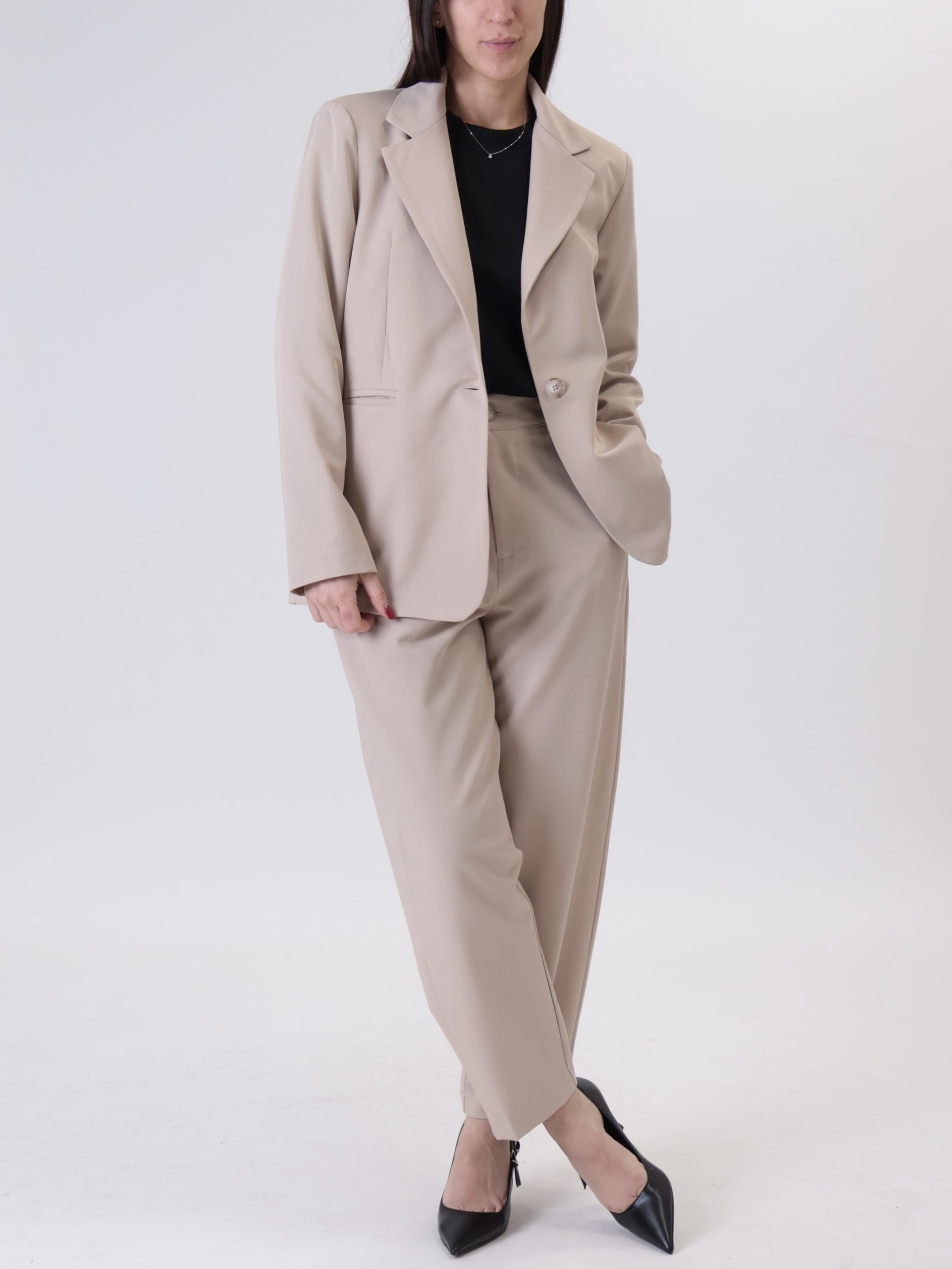 Completo giacca + pantalone sabbia