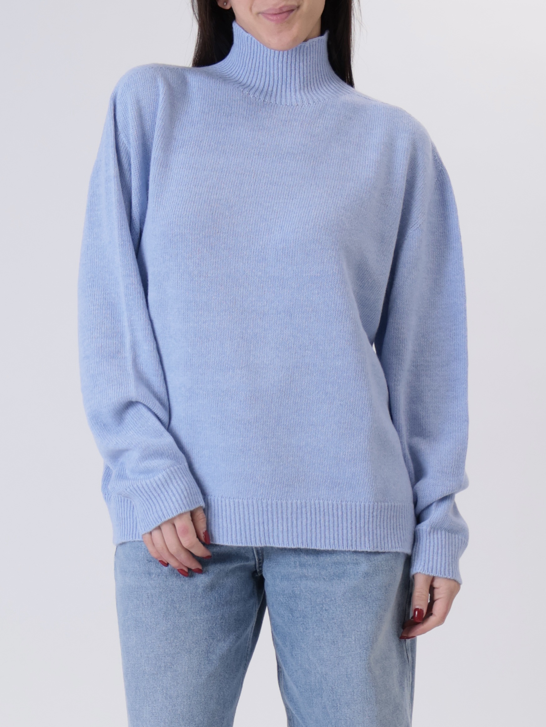 Pullover collo cratere carta da zucchero