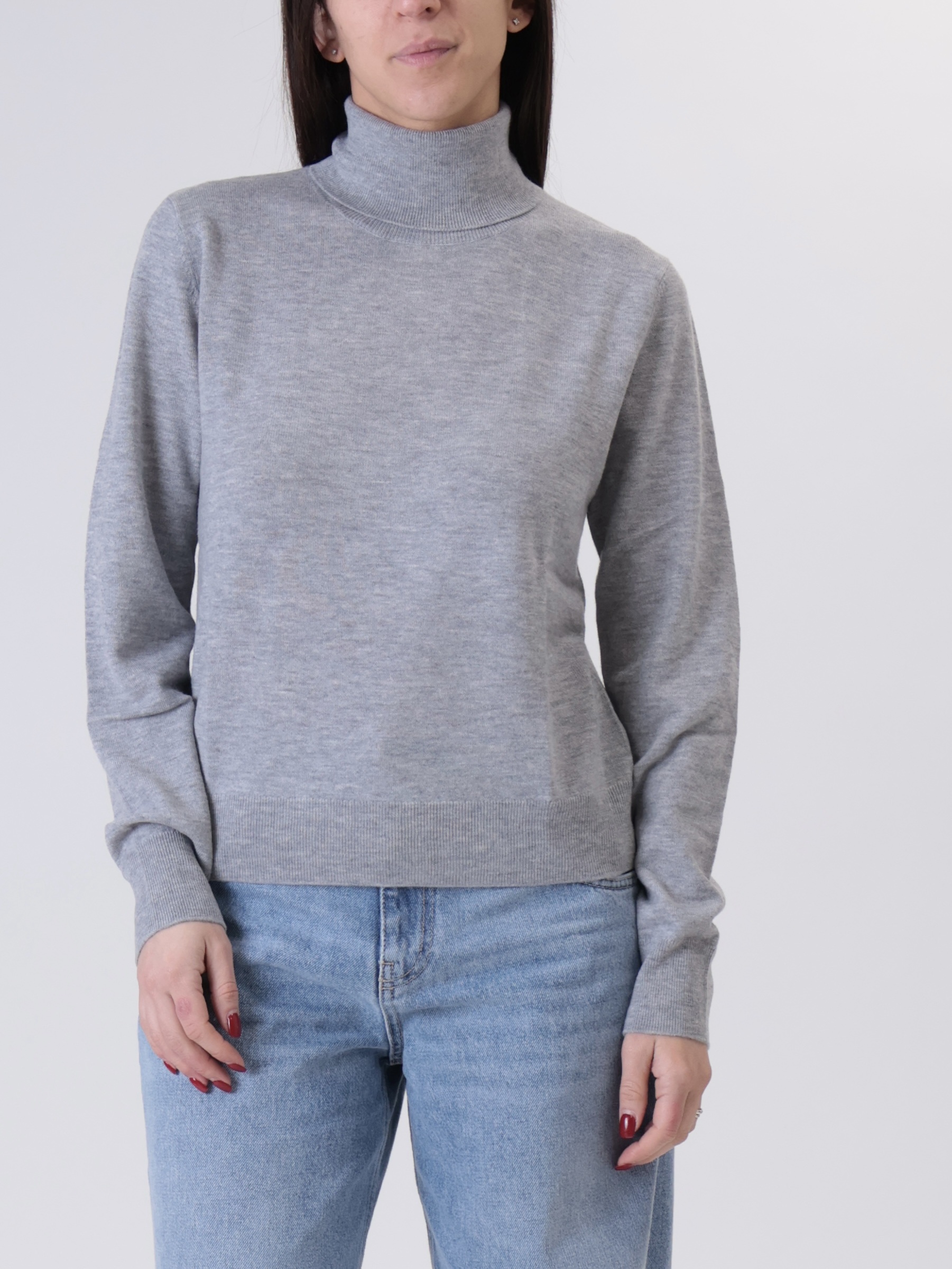 Dolcevita 100% lana grigio