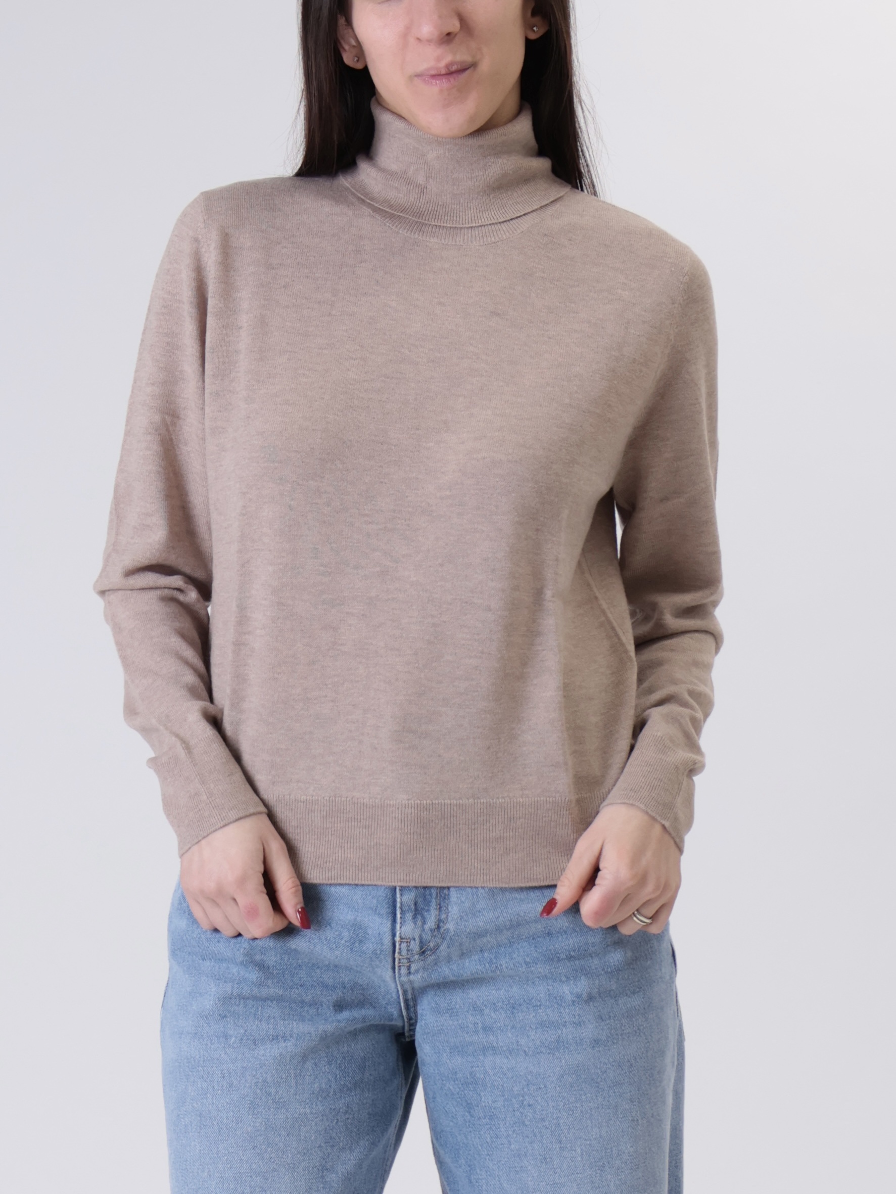 Dolcevita 100% lana beige