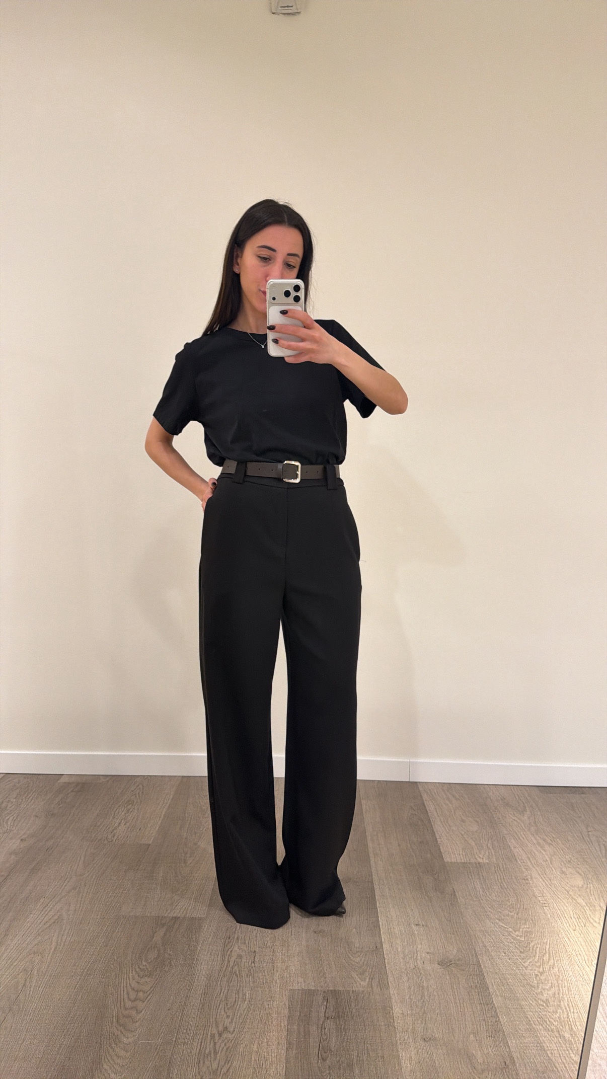 Pantalone palazzo nero