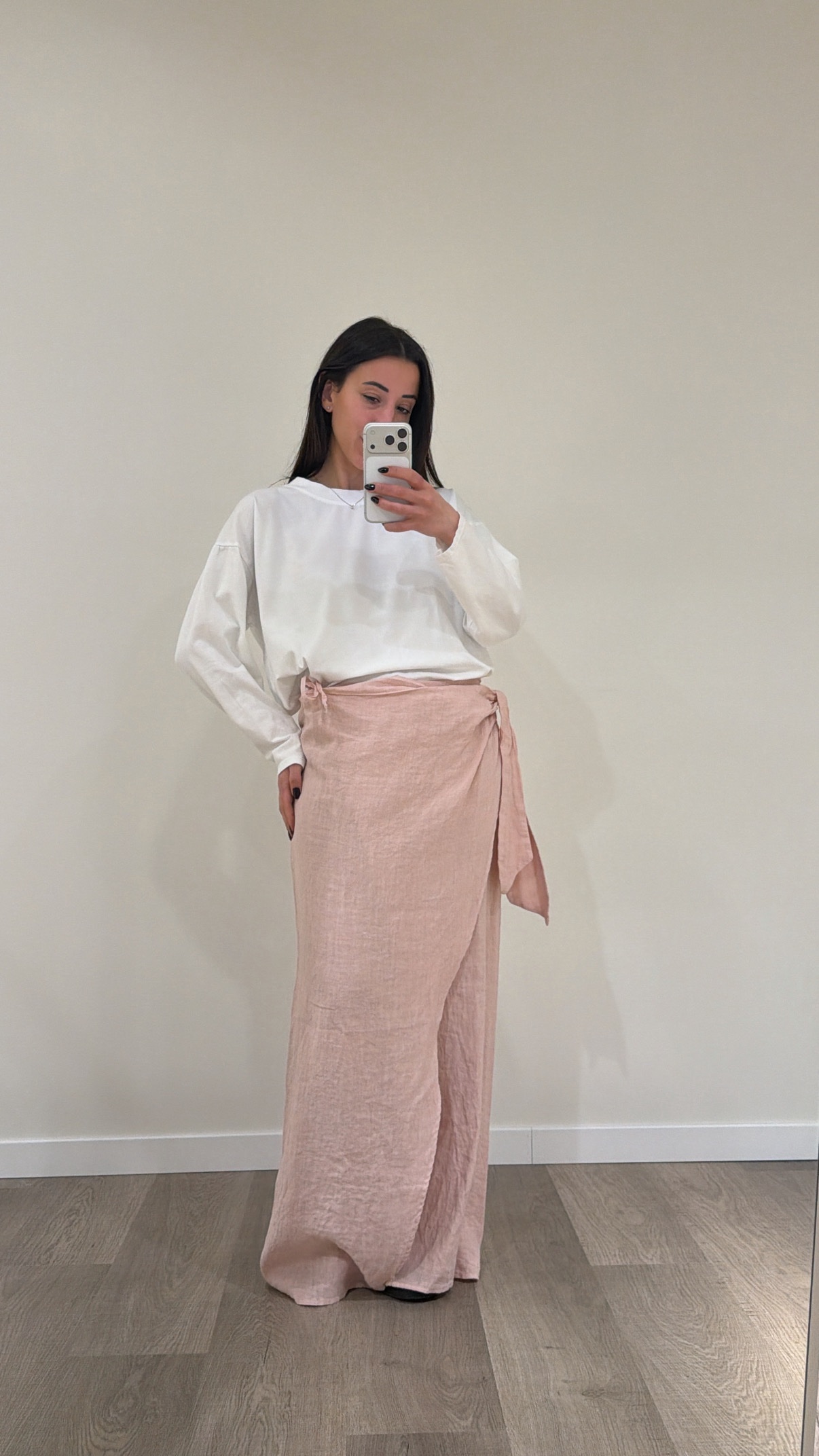 Gonna lunga pareo rosa