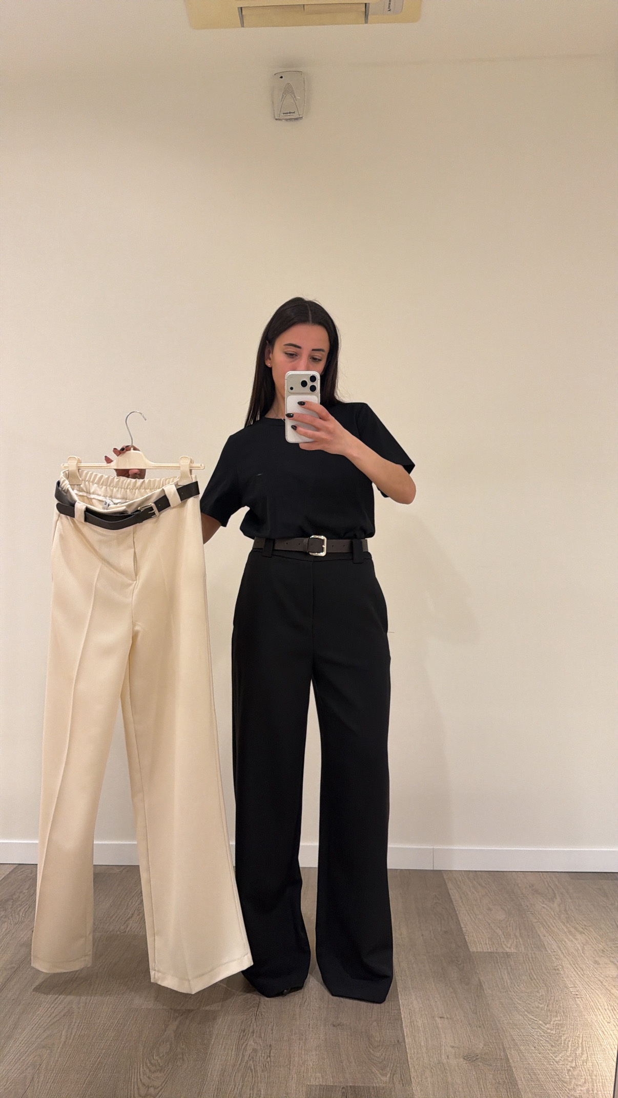 Pantalone palazzo burro