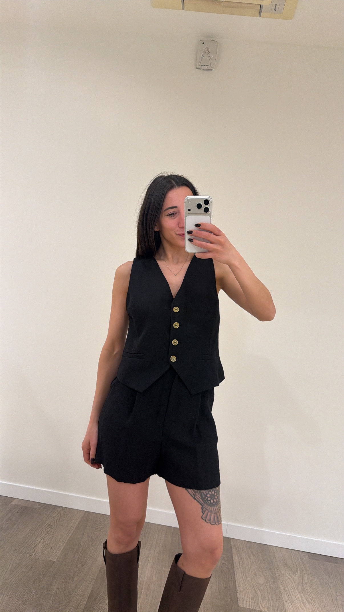 Completo gilet + shorts