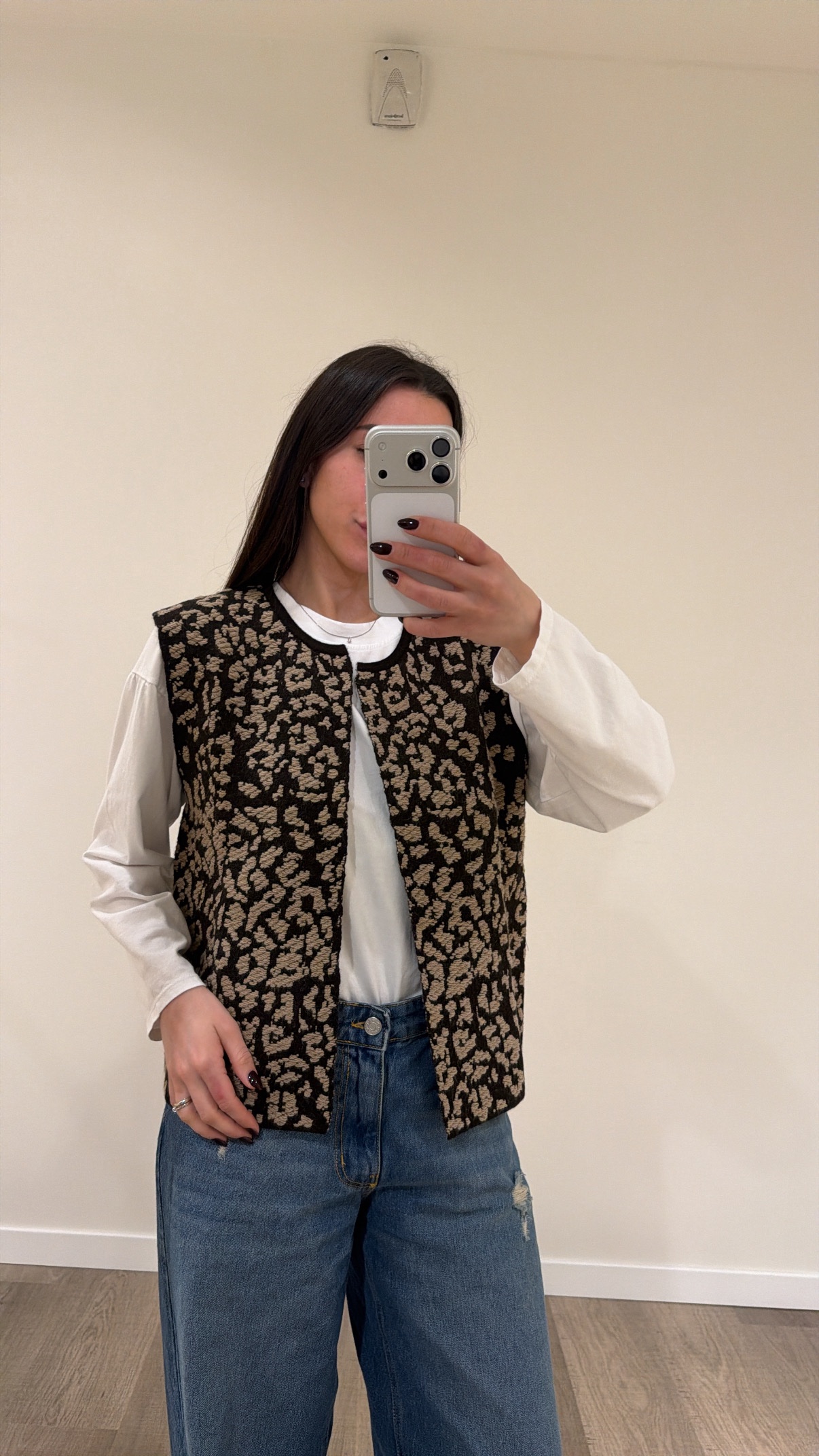 Gilet maculato moro/casha