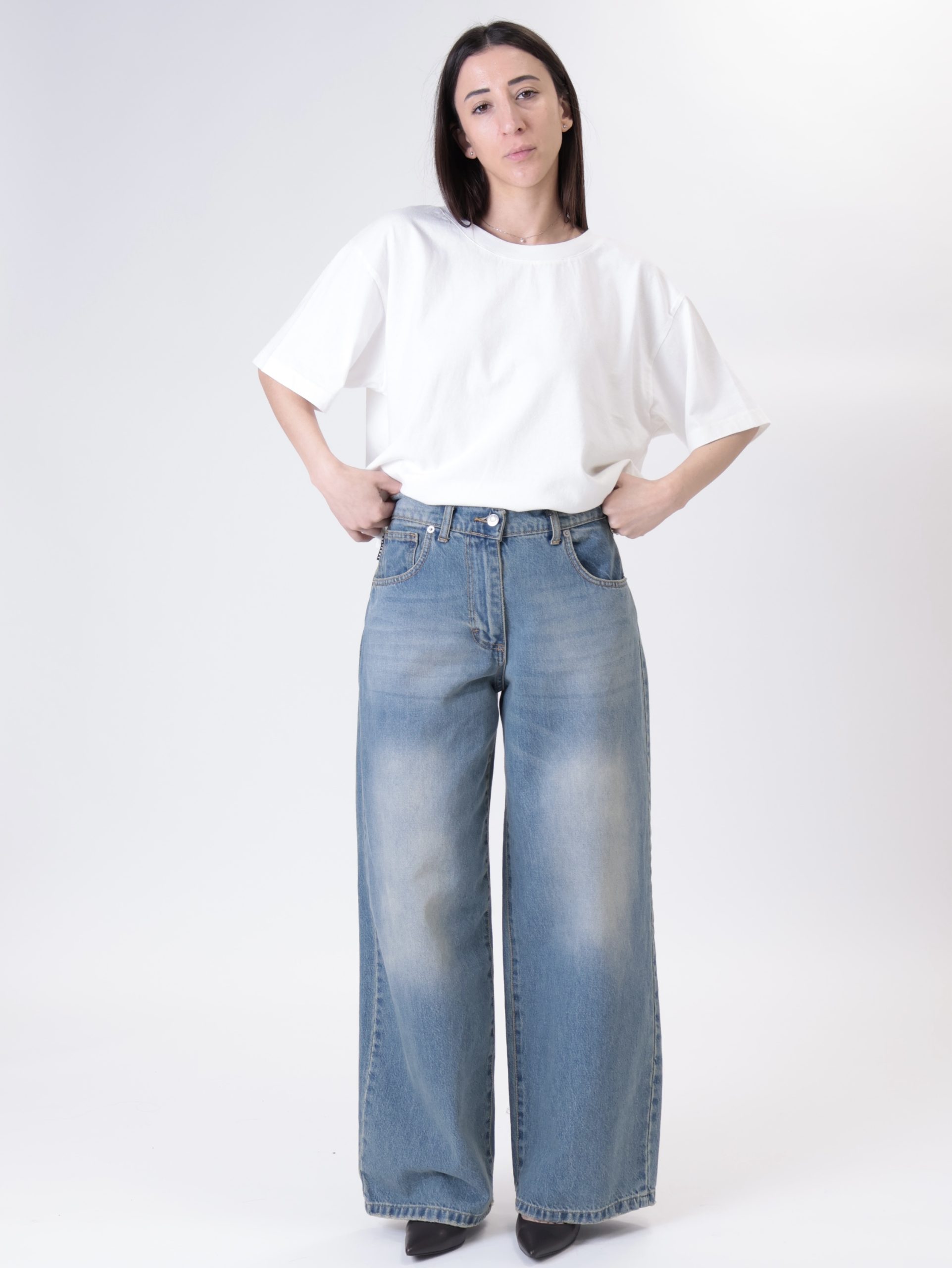 Jeans bella lavaggio denim blu