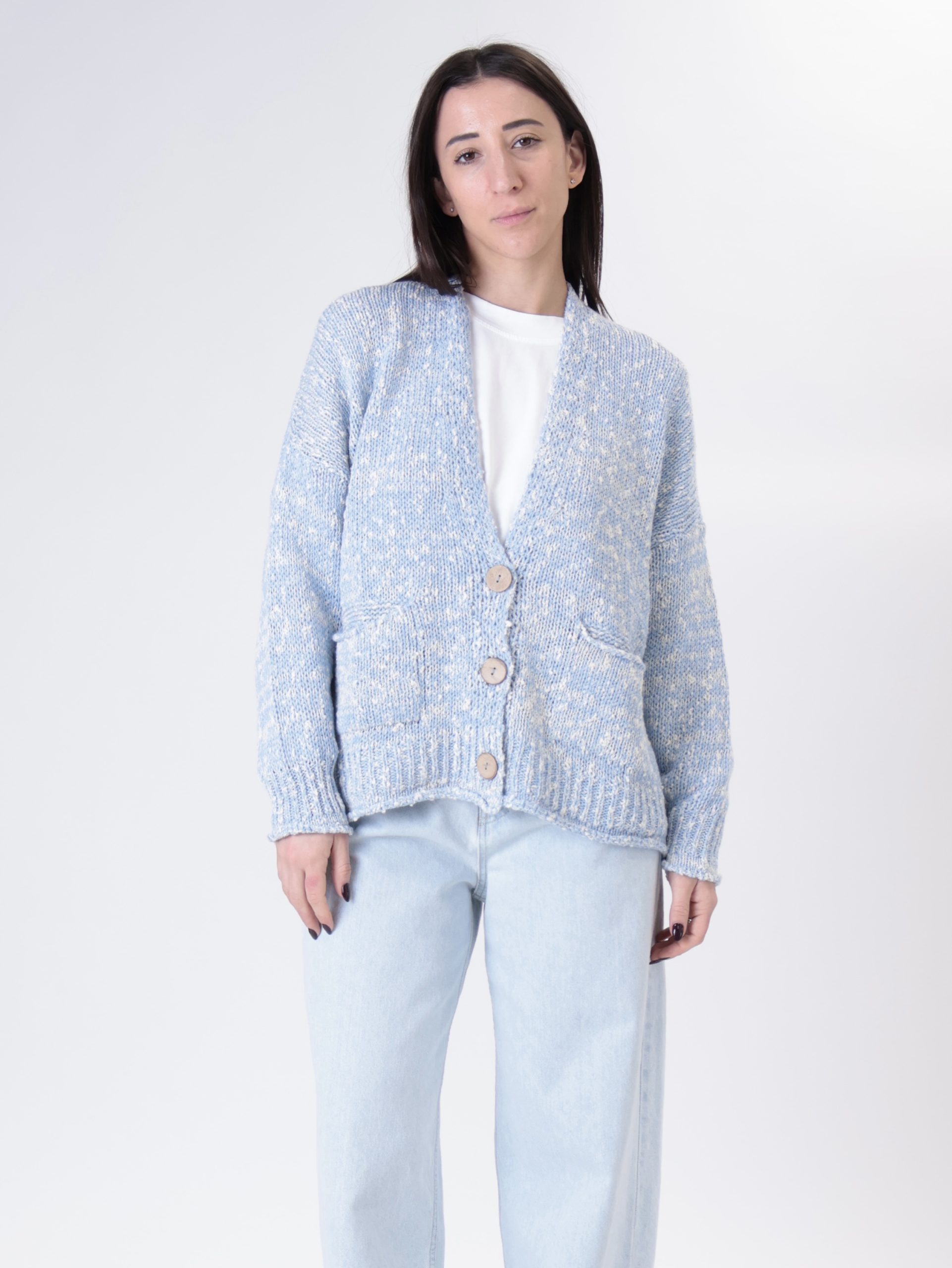 Cardigan bestseller celeste/panna