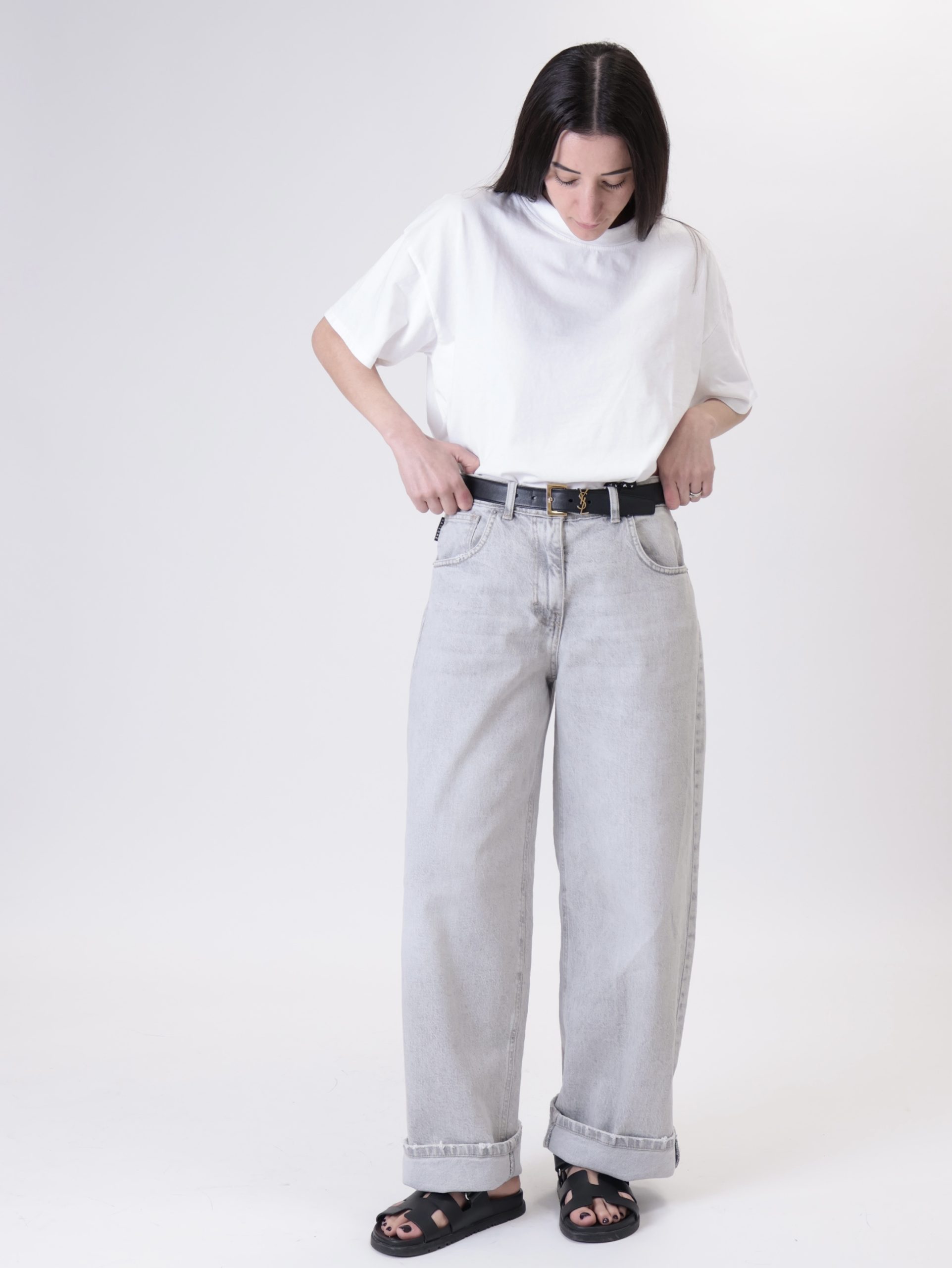 Jeans bella denim grigio chiaro