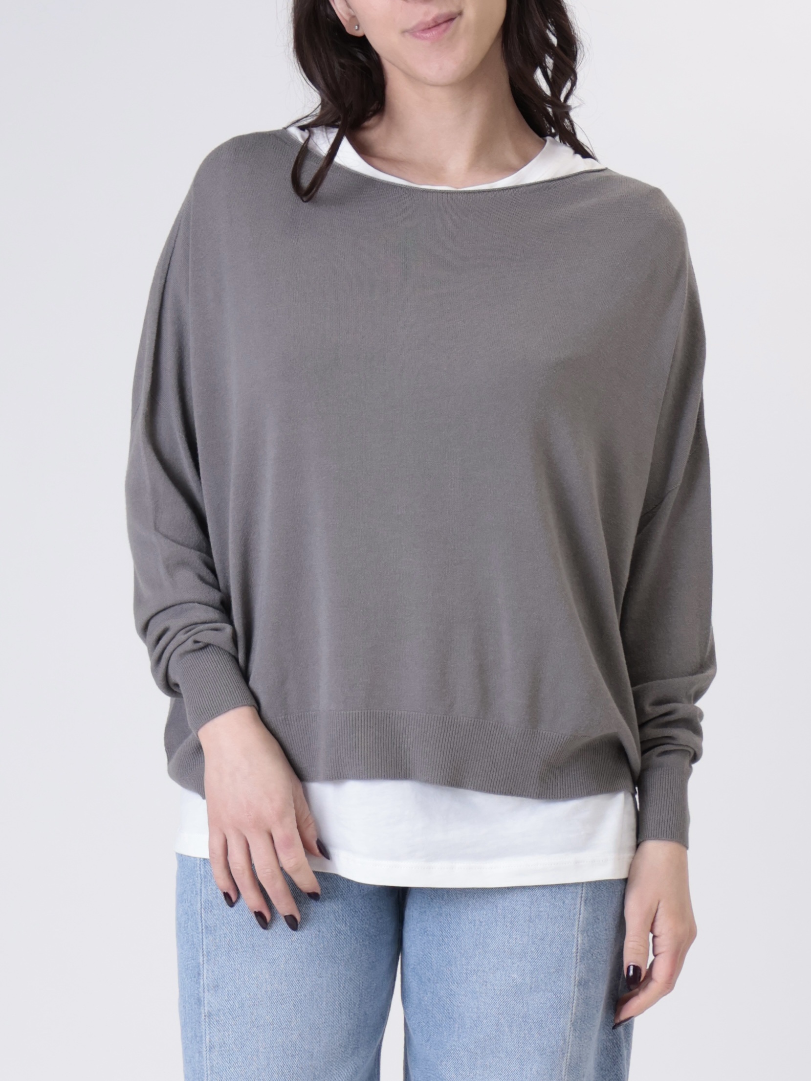 Pullover  over viscosa antracite