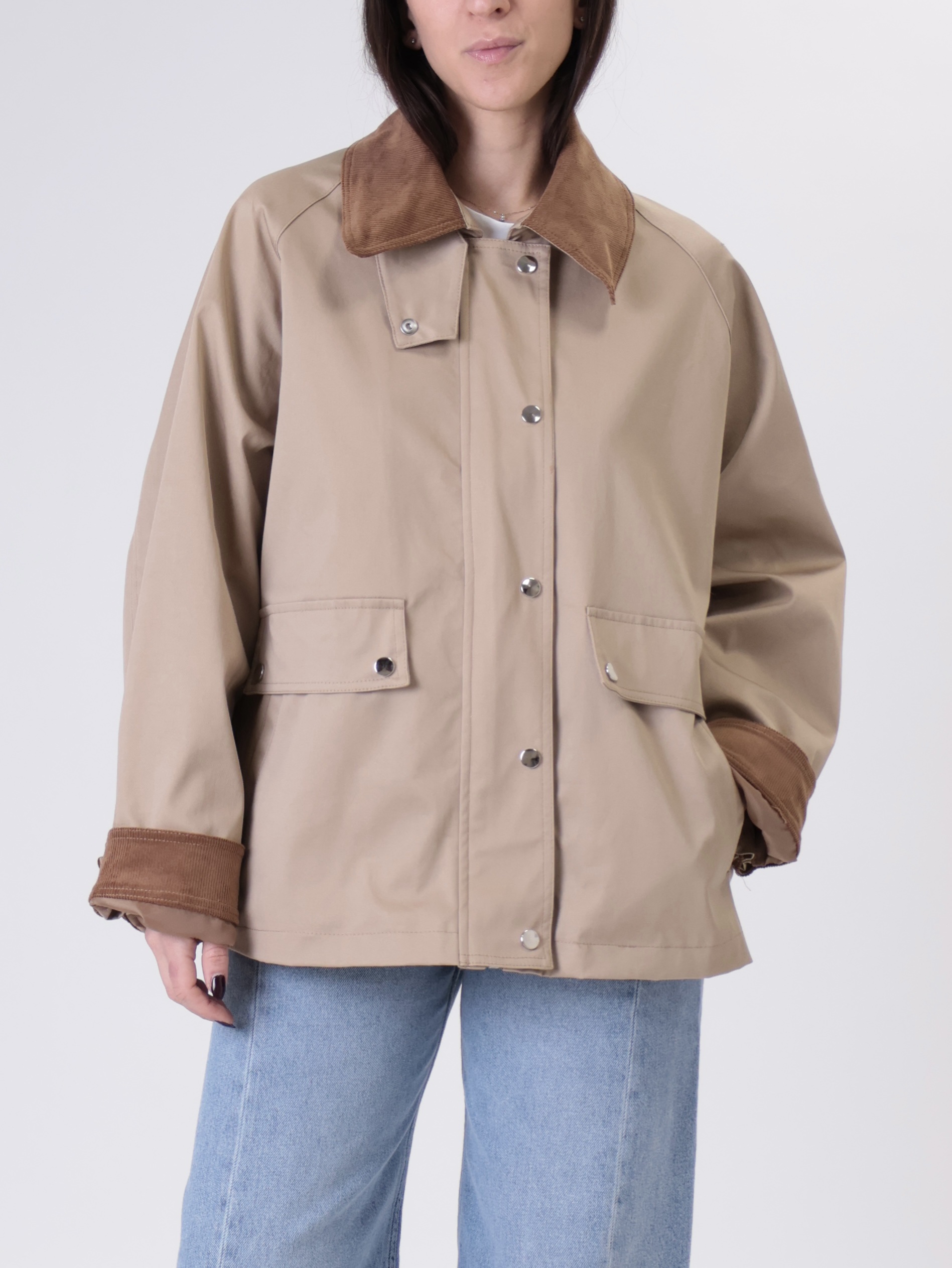 Giacca cotone caramello