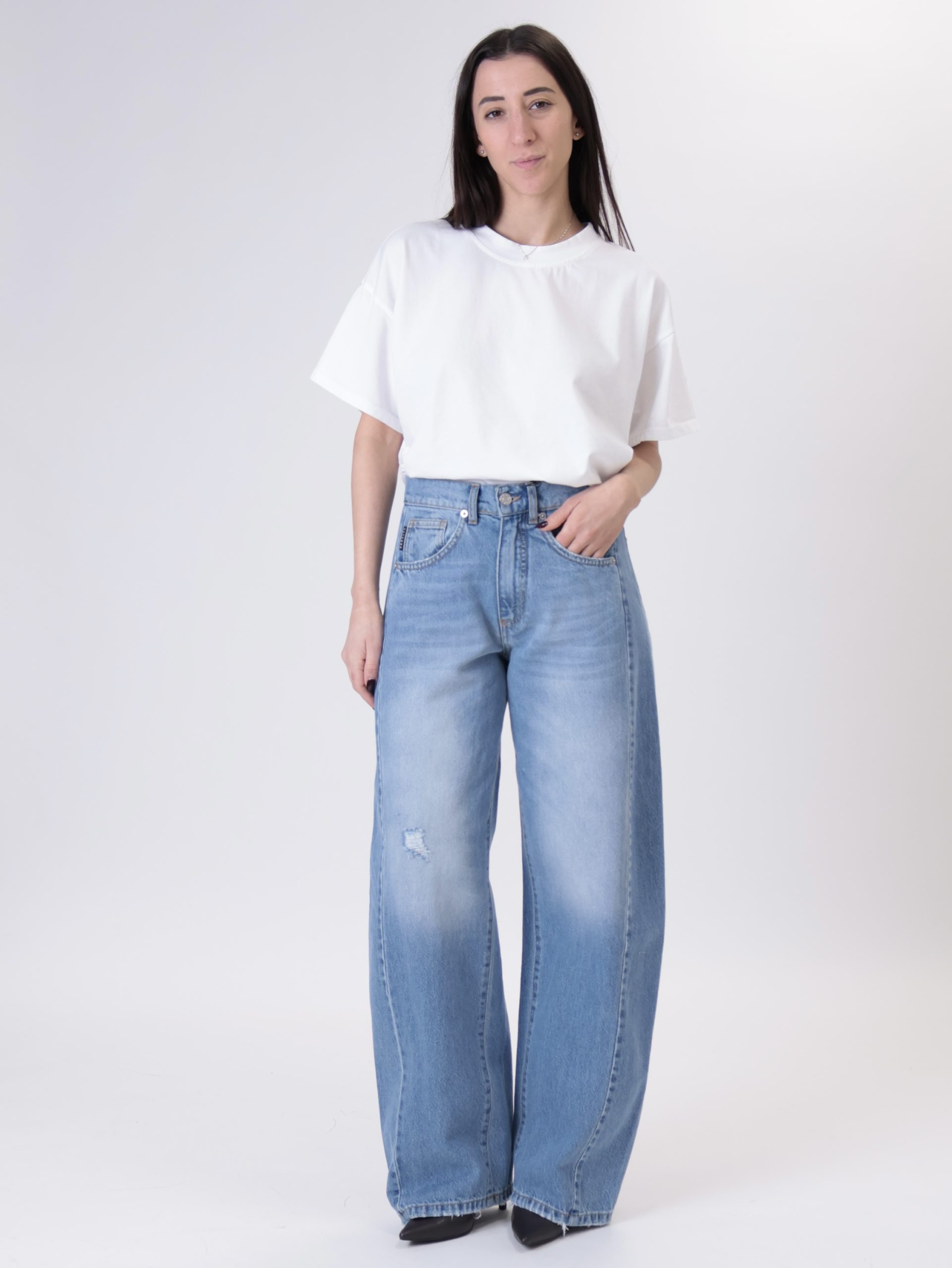 Jeans lucy denim micro rotture
