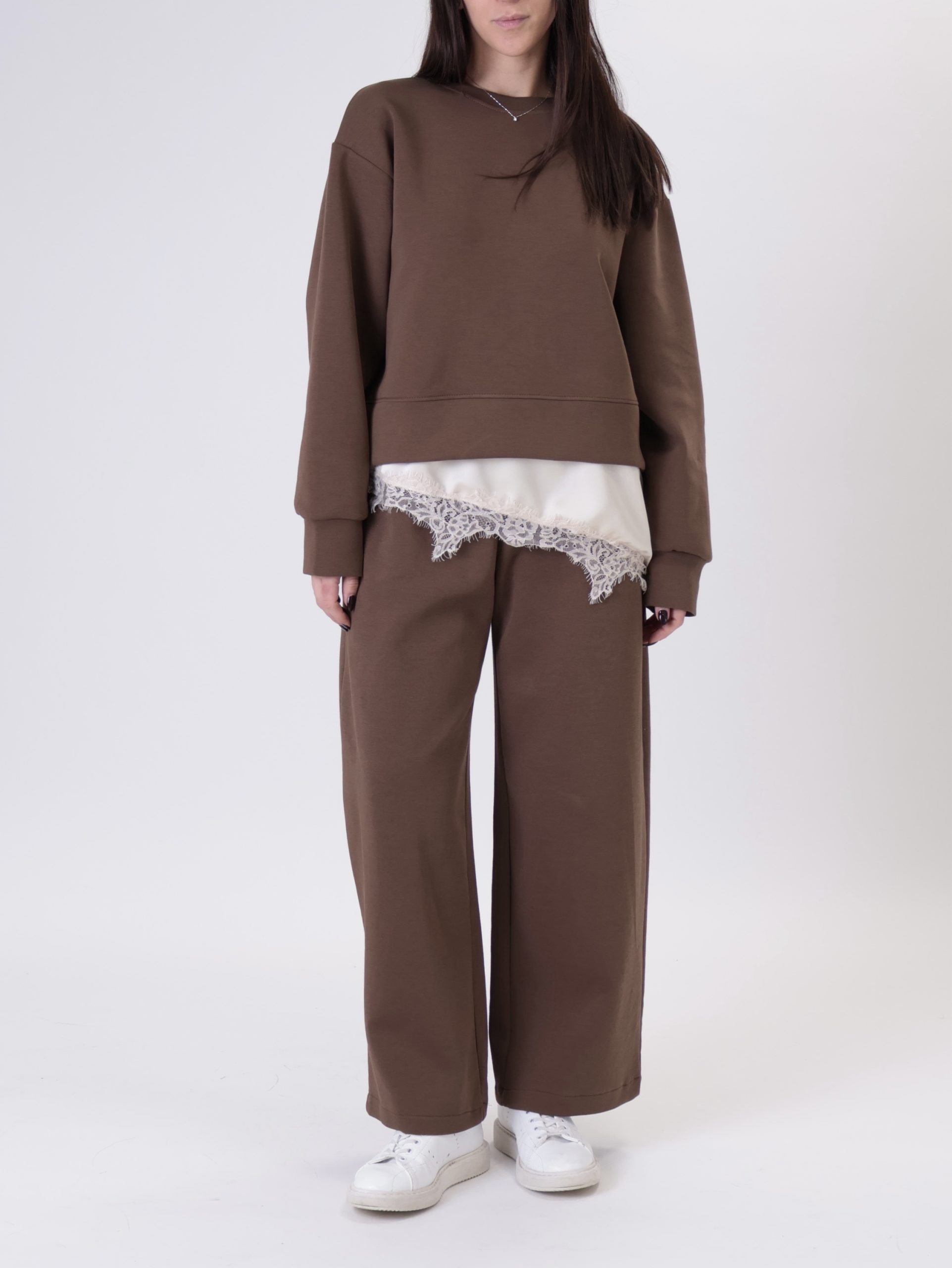 Felpa con lingerie cioccolato