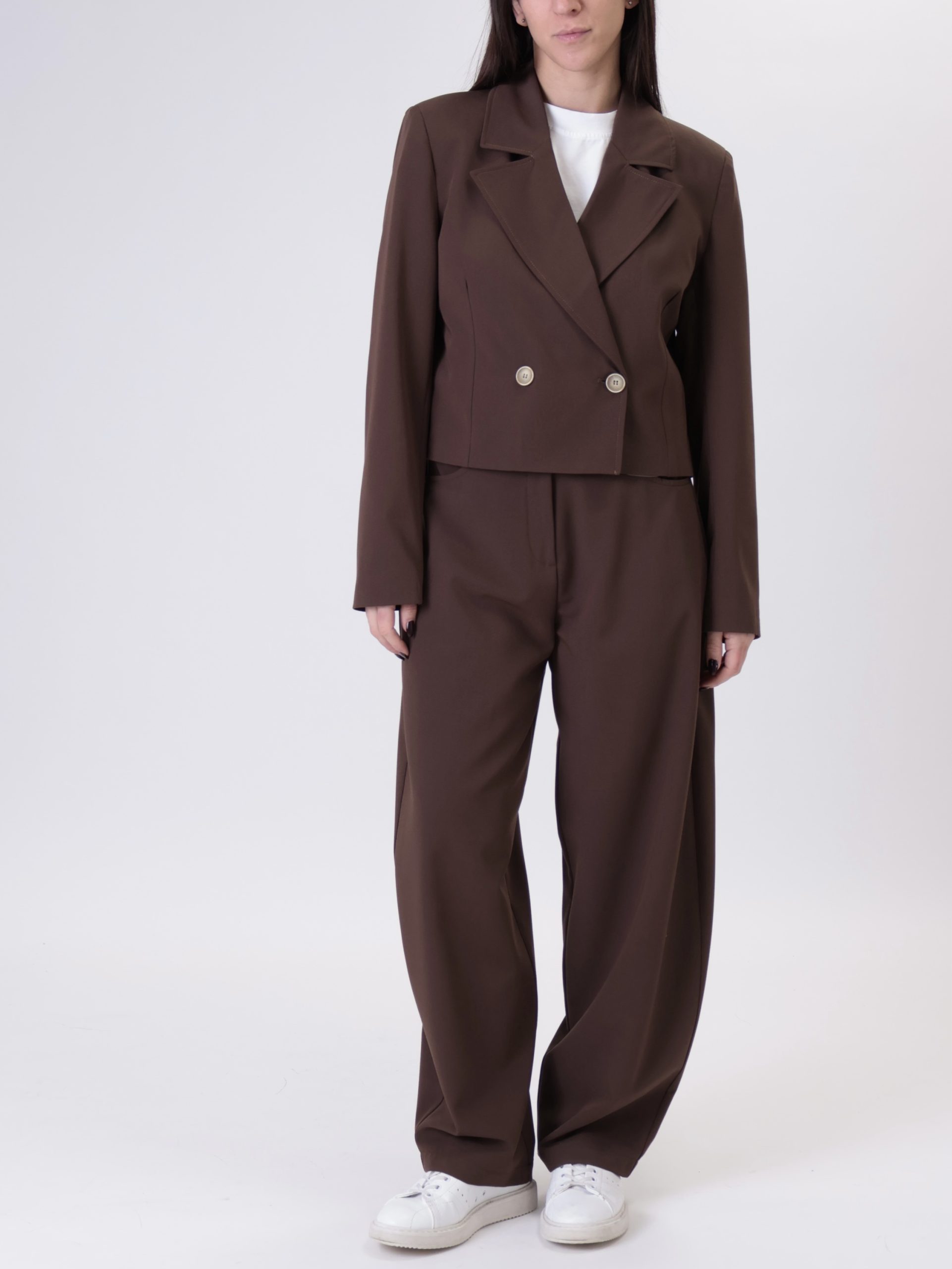 Giacca nova crop moro