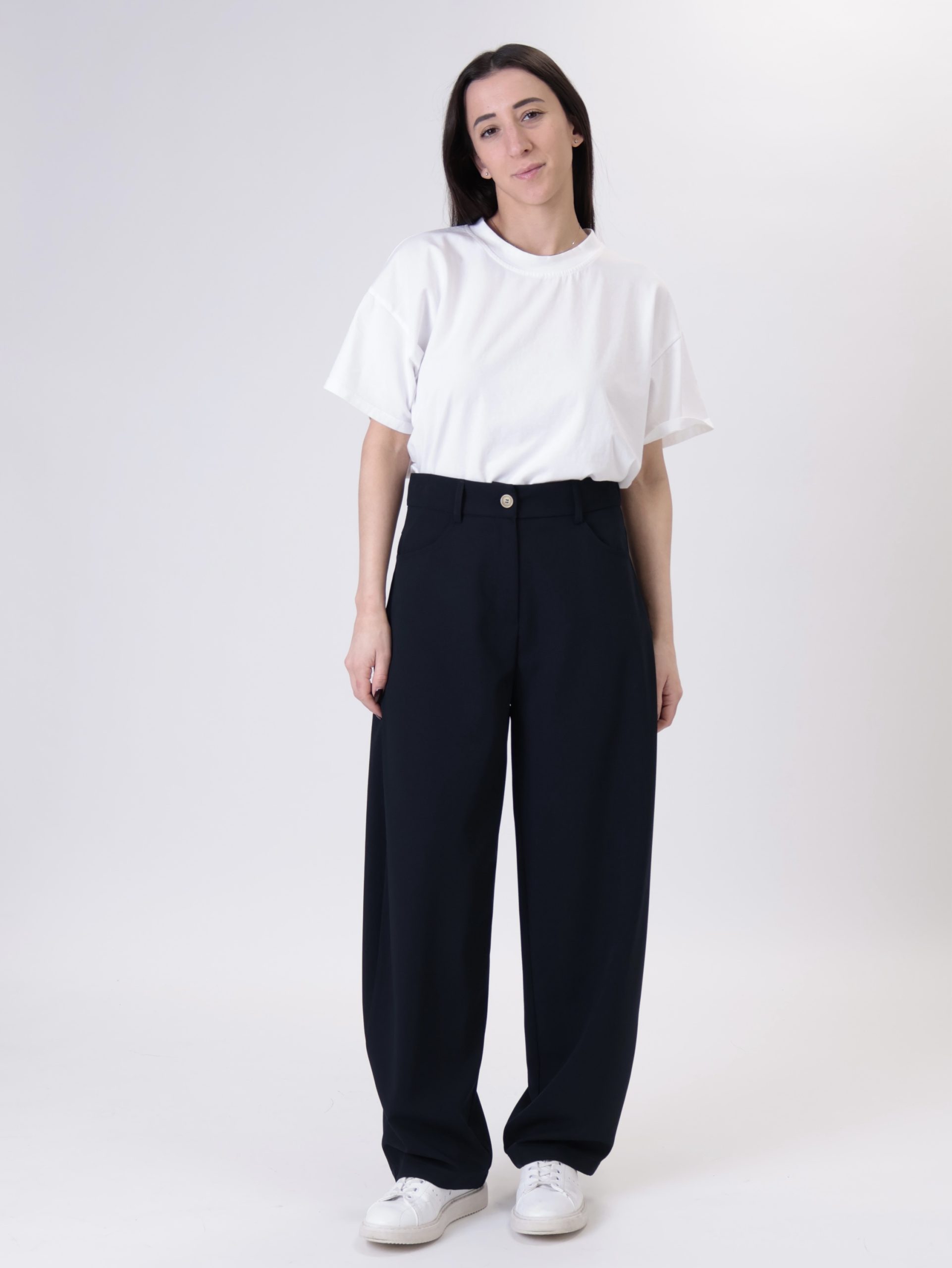 Pantalone nova barrel blu