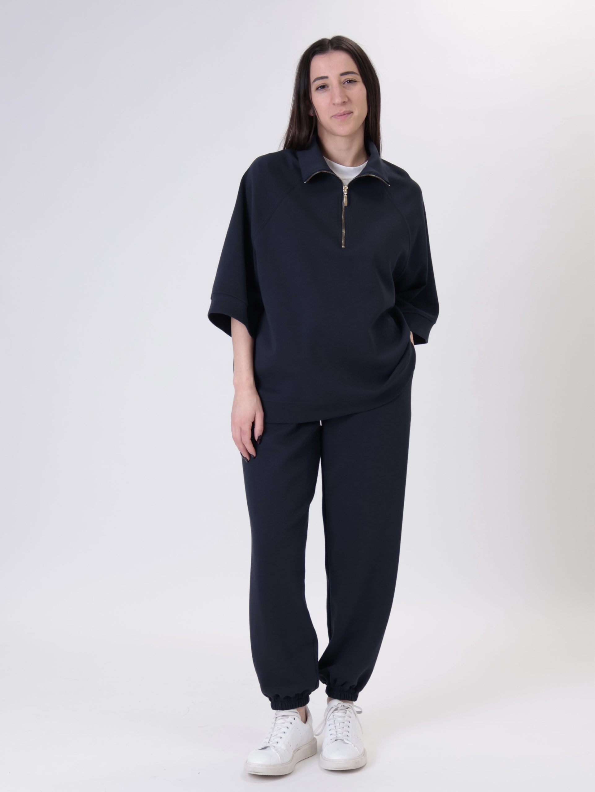 Pantalone giulia polsino blu