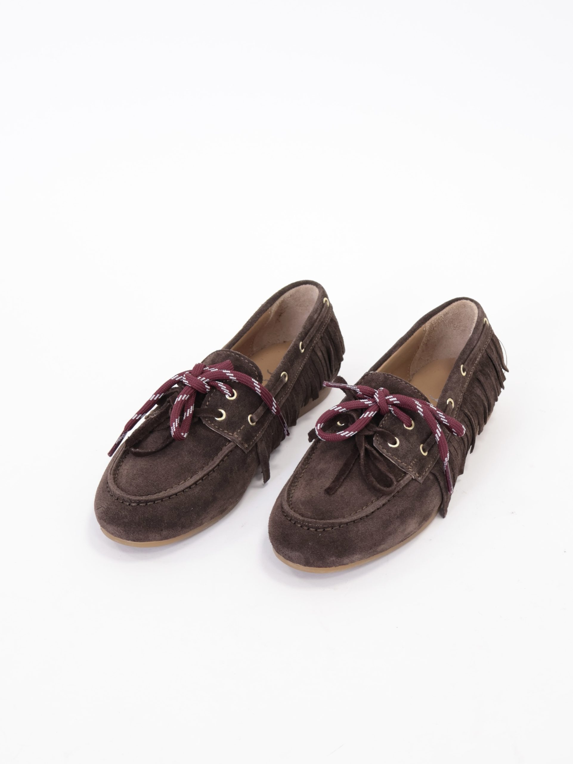 Mocassino barca frange moro