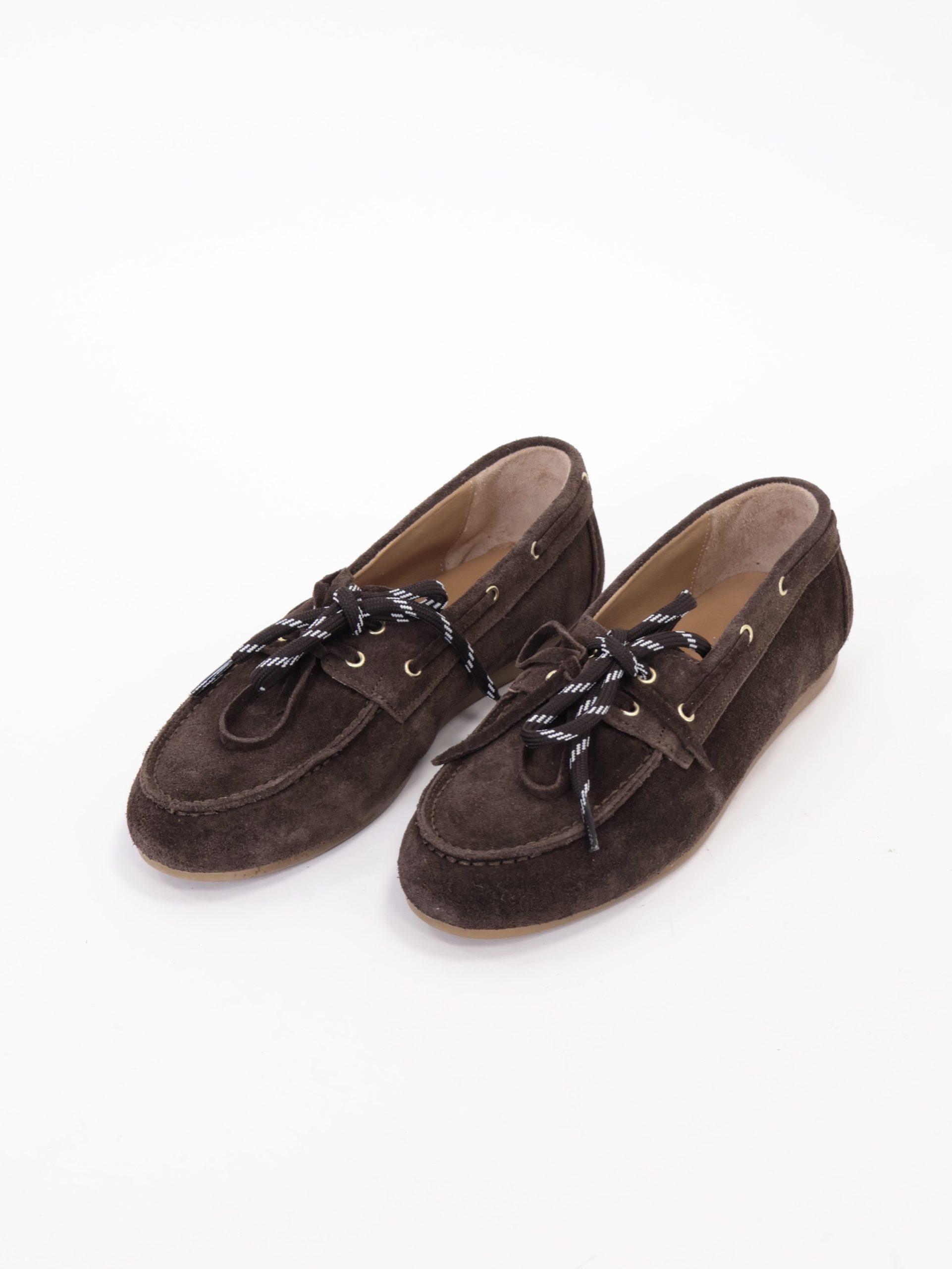 Mocassino barca suola piatta moro