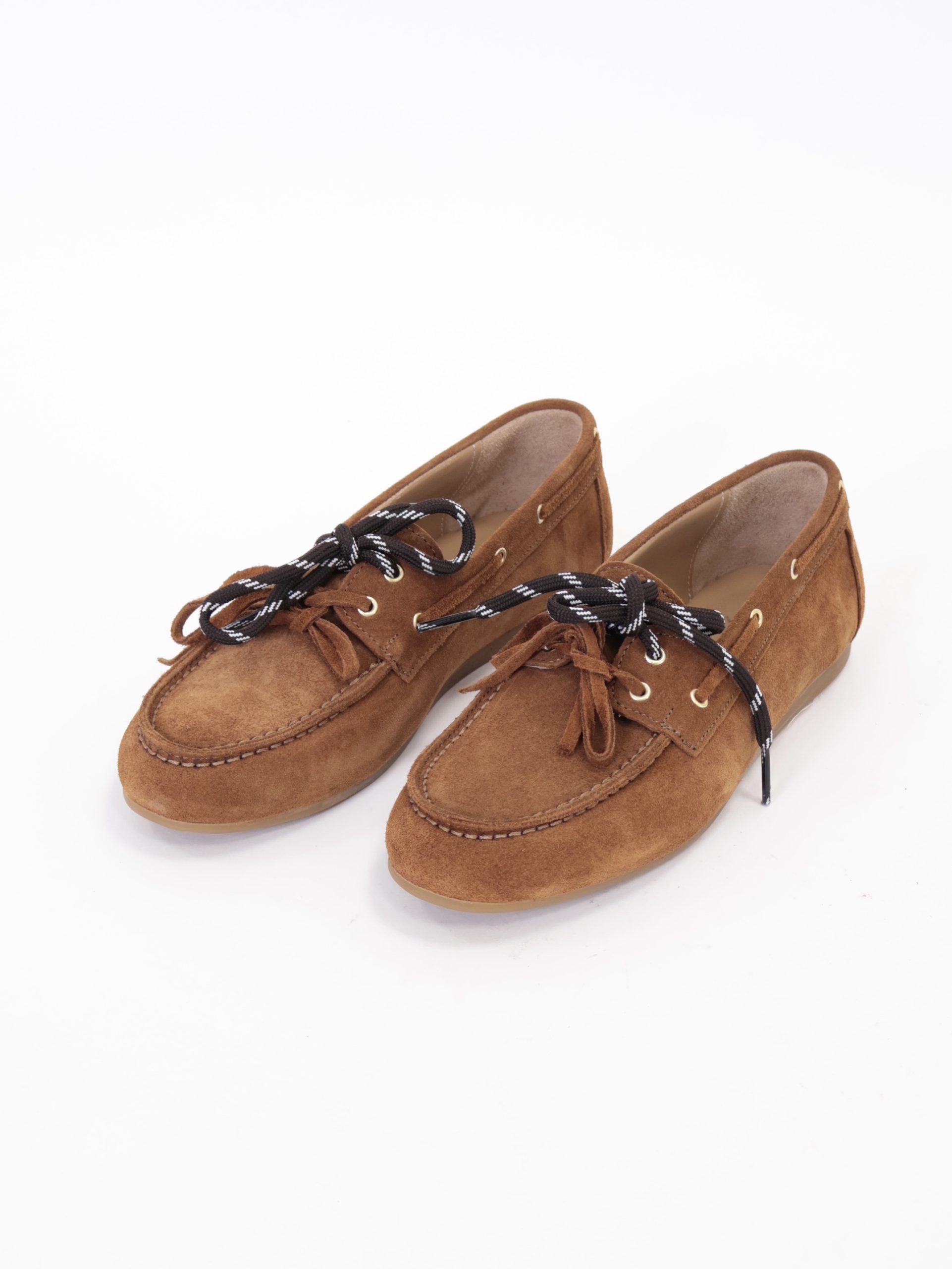 Mocassino barca suola piatta cuoio