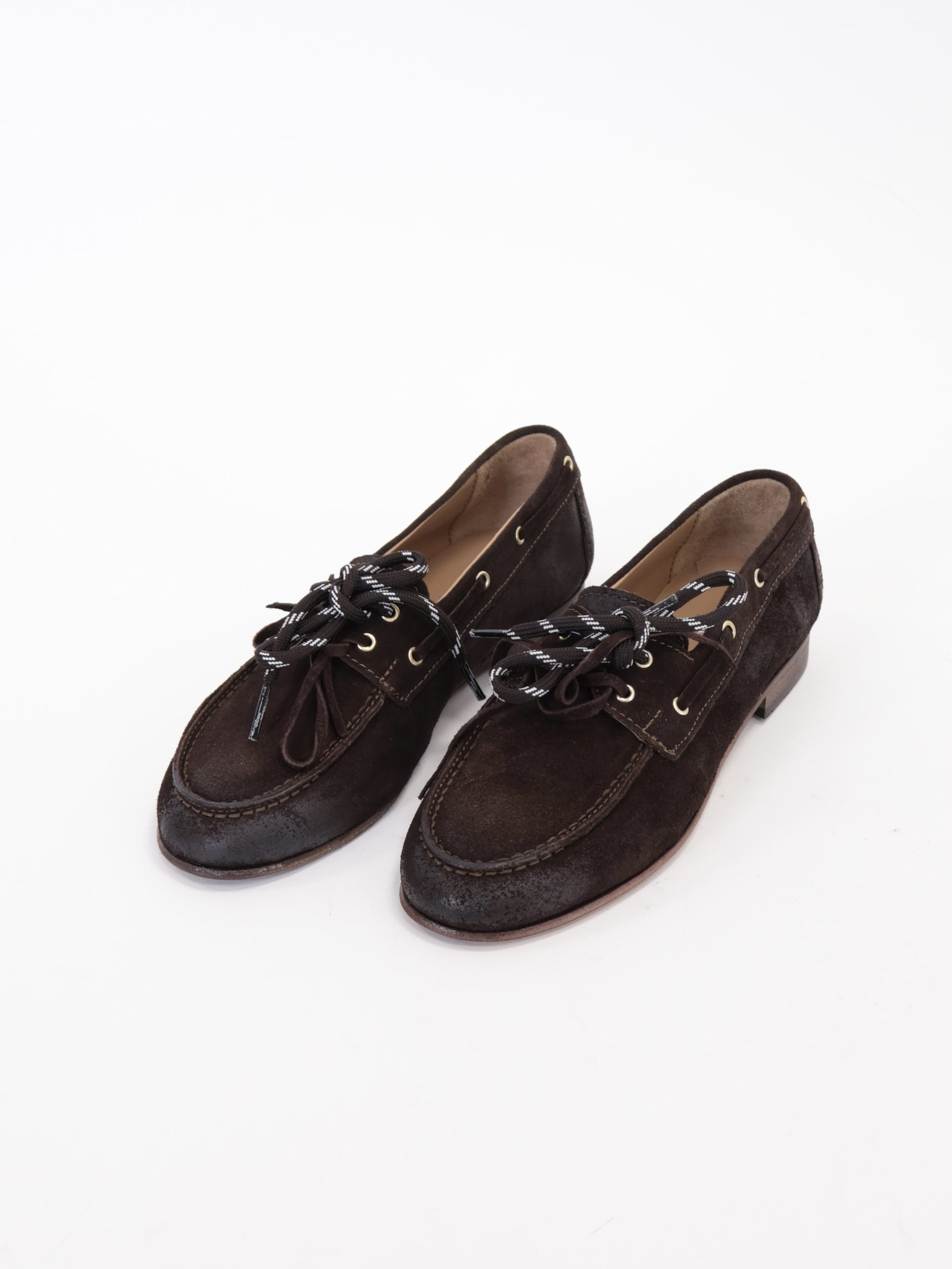 Mocassino barca tacco moro