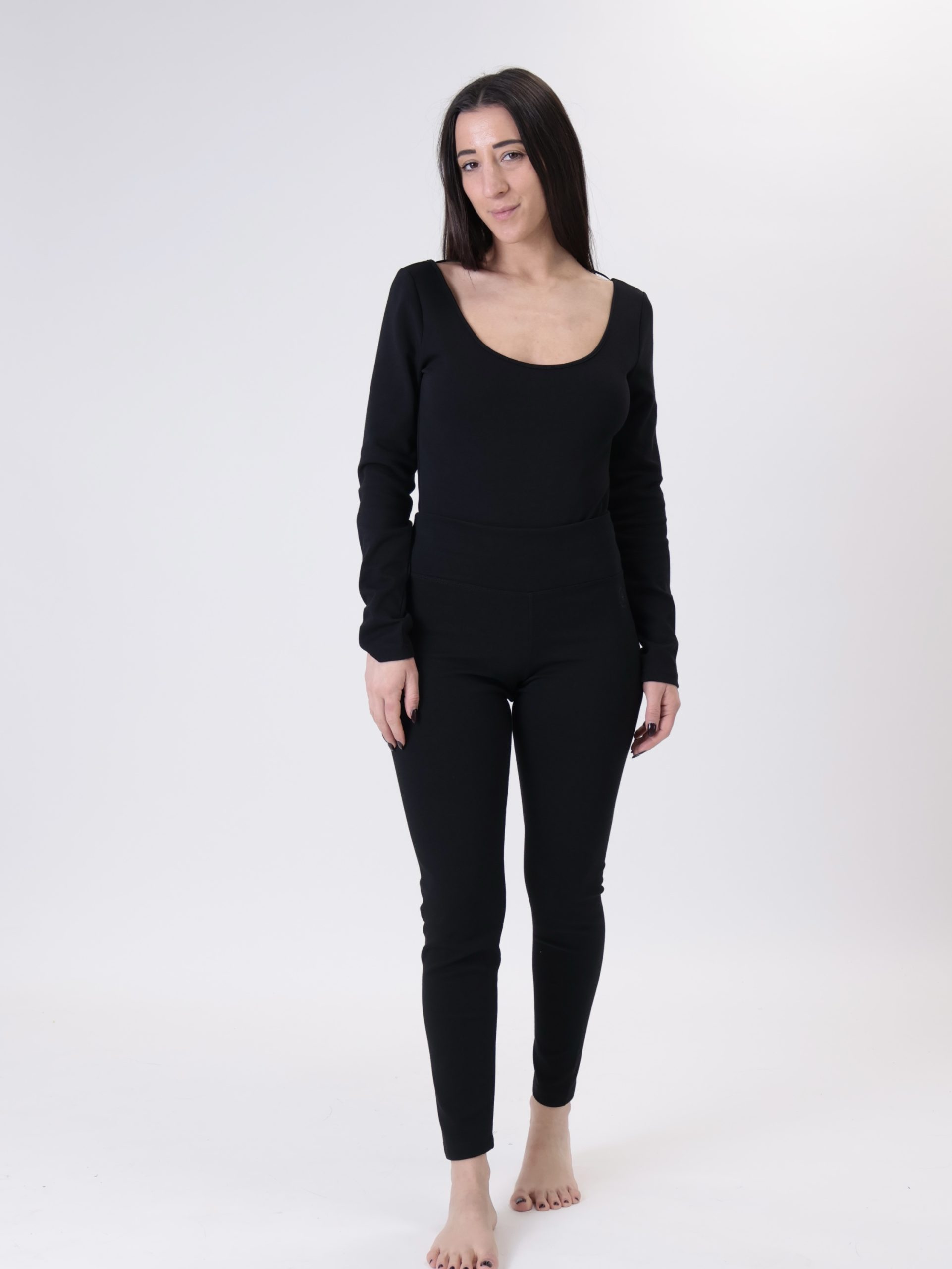 Body m/lunga nero SPORT